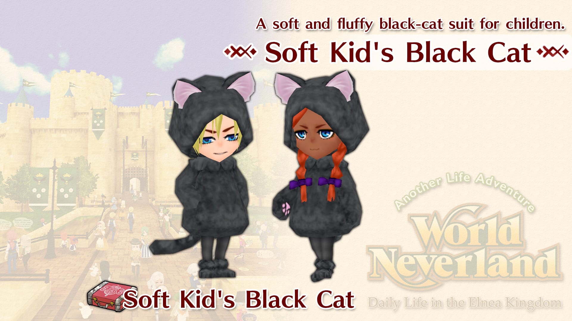 Soft Kid's Black Cat