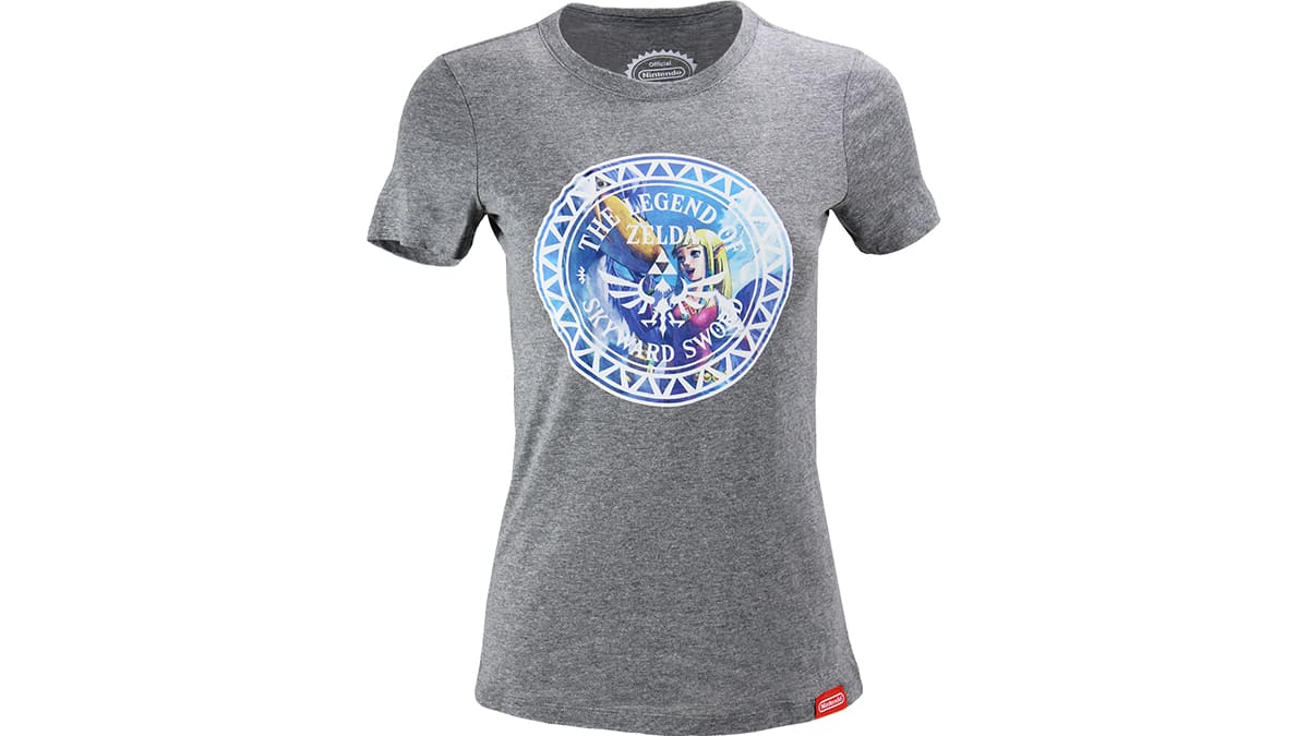 The Legend of Zelda: Skyward Sword HD T-shirt - Gray (Women's Cut)