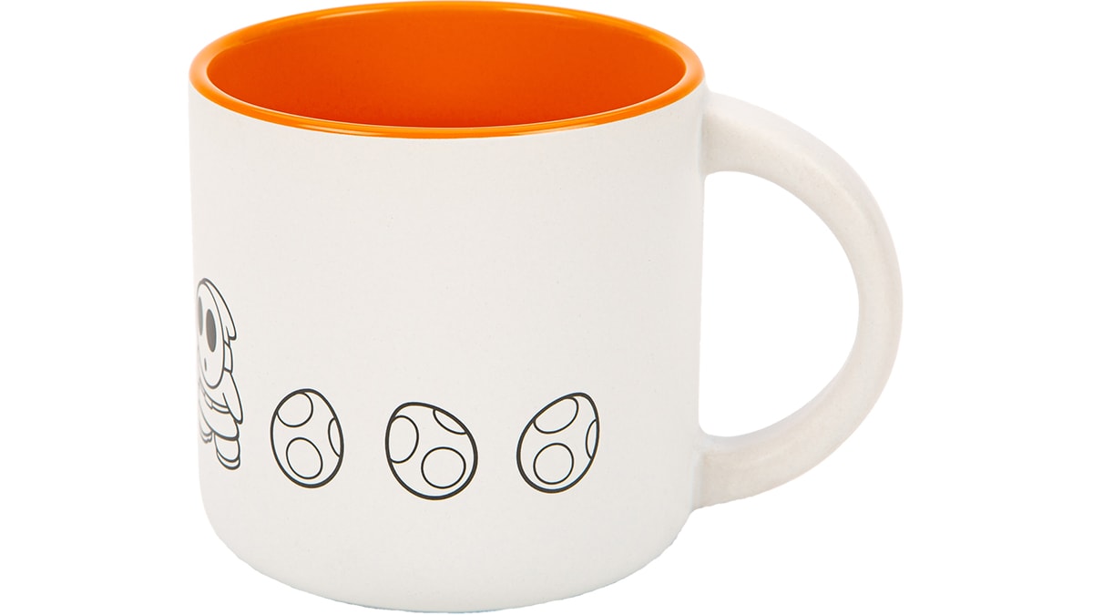 Yoshi & Enemies Mug - White/Orange