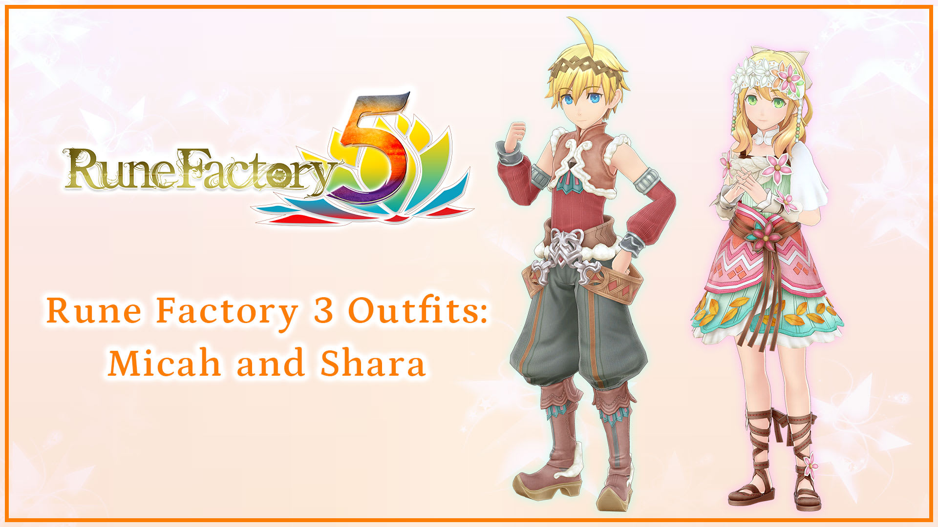 Rune Factory 3 Outfits: Micah and Shara