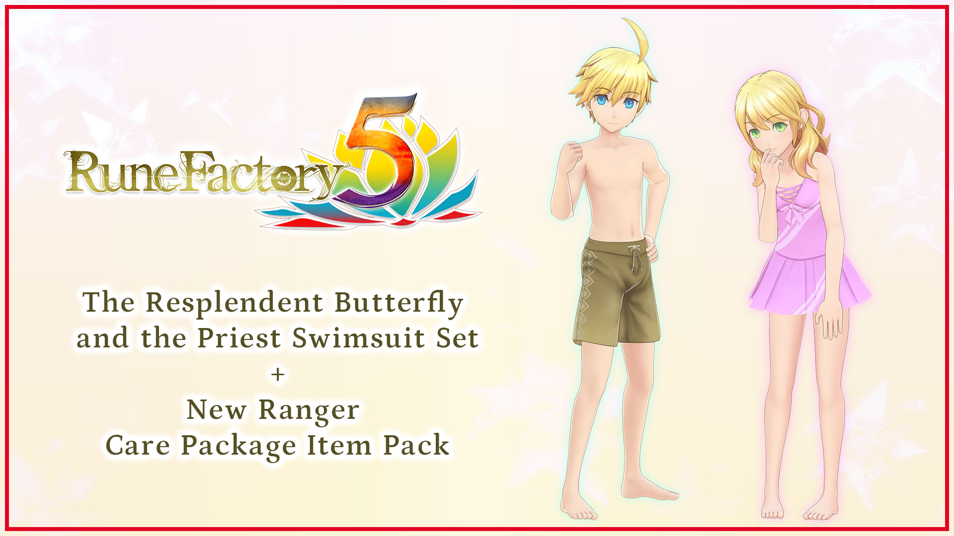 The Resplendent Butterfly and the Priest Swimsuit Set + New Ranger Care Package Item Pack