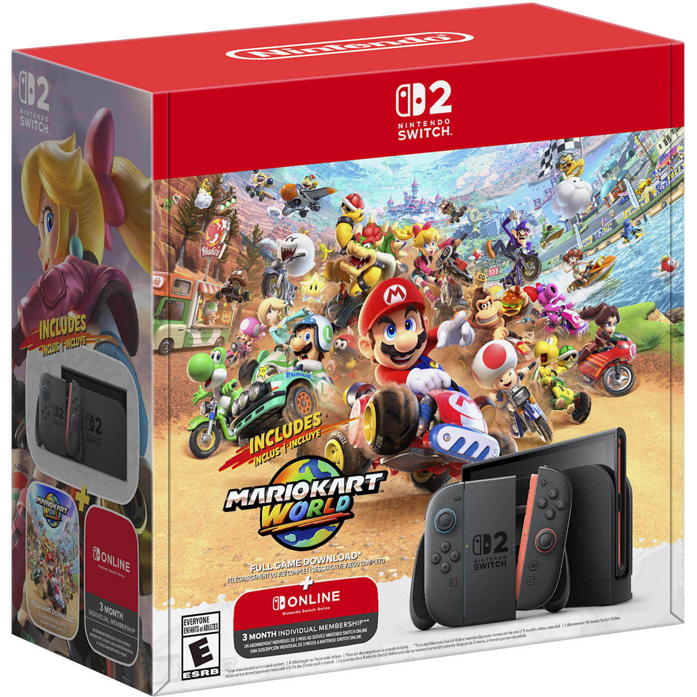 Nintendo Switch 2 + Mario Kart World paket s uključenom tromjesečnom pretplatom Nintendo Switch Online