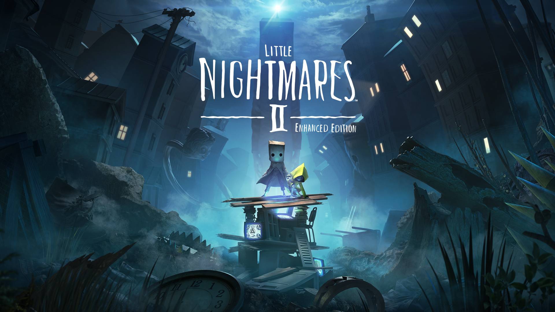 Mono and Six in the Switch 2 key art for Little Nightmares II Enhanced Edition