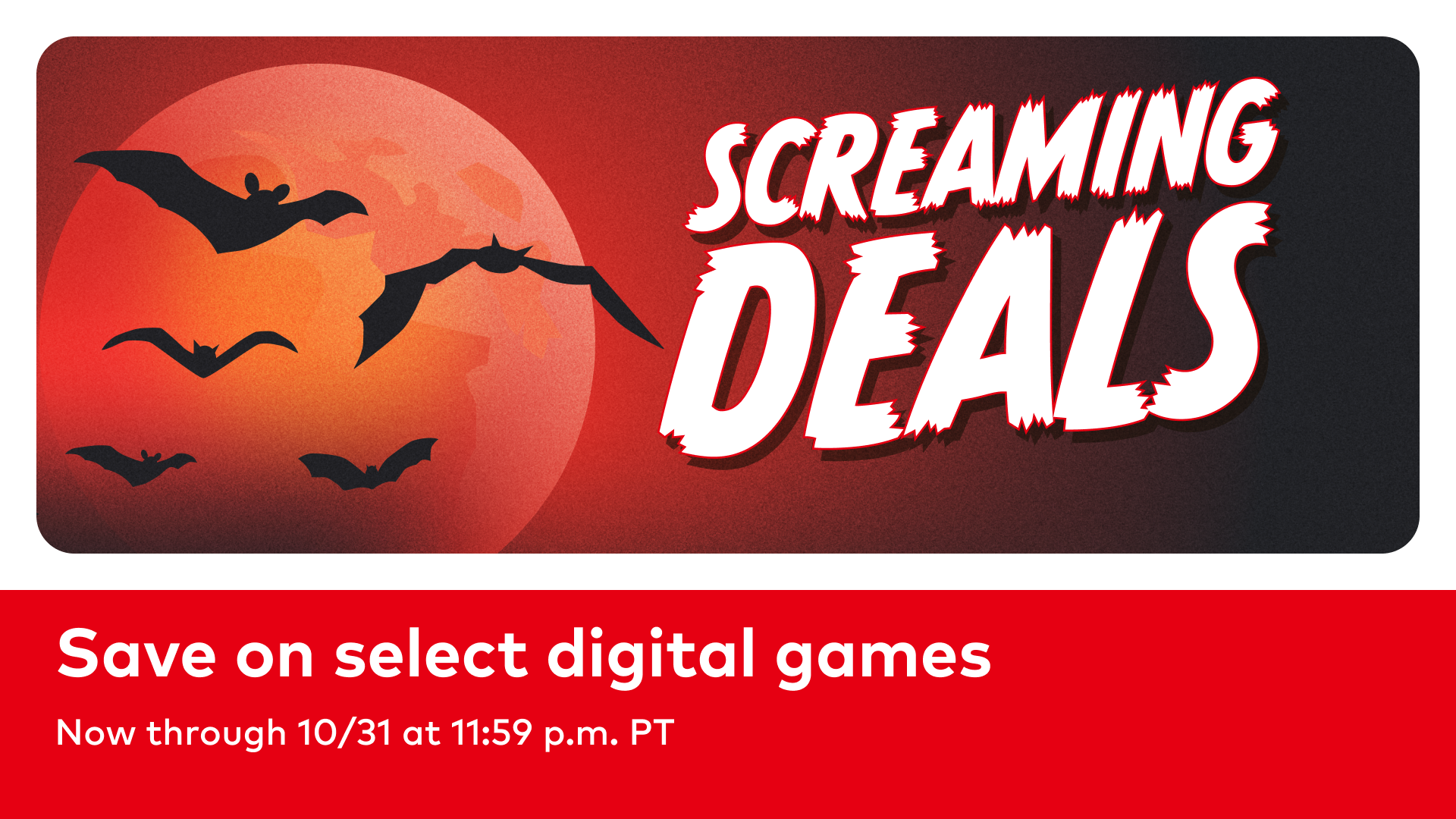 Conjure up scary-good savings with the Screaming Deals sale! official campaign artwork