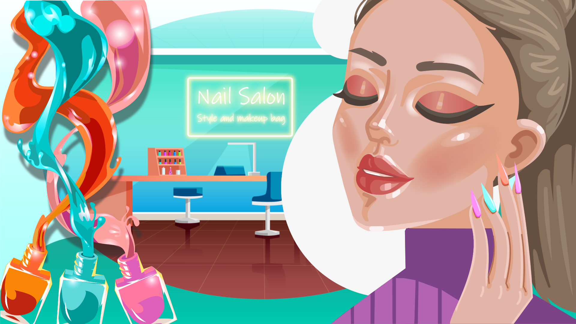 Nail Salon: Style and Makeup Bag