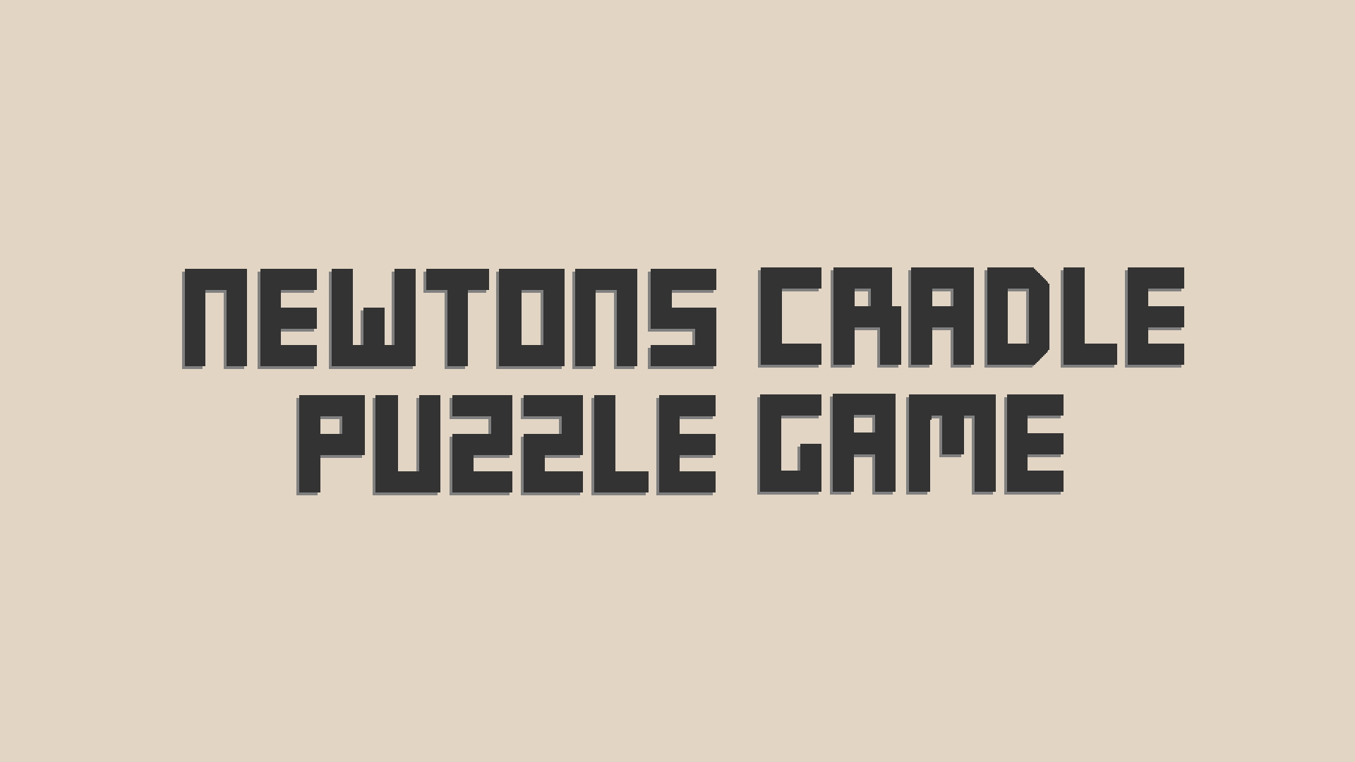 Newton's Cradle Puzzle Game