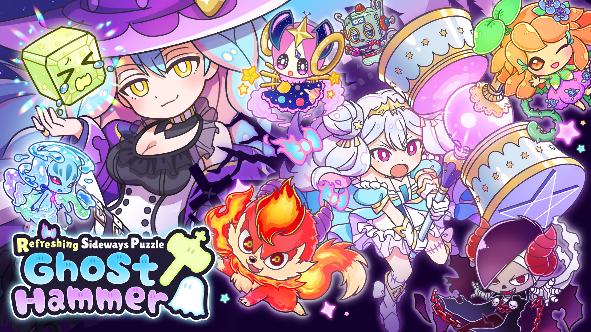 Refreshing Sideways Puzzle  Ghost Hammer