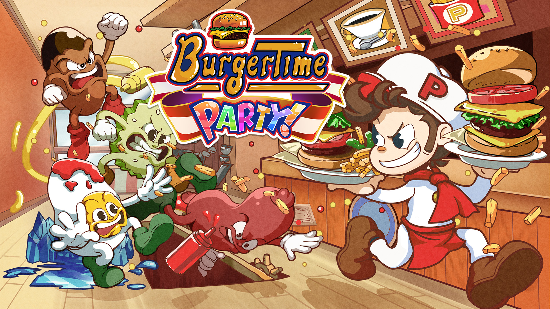 BurgerTime Party! screenshot thumbnail video