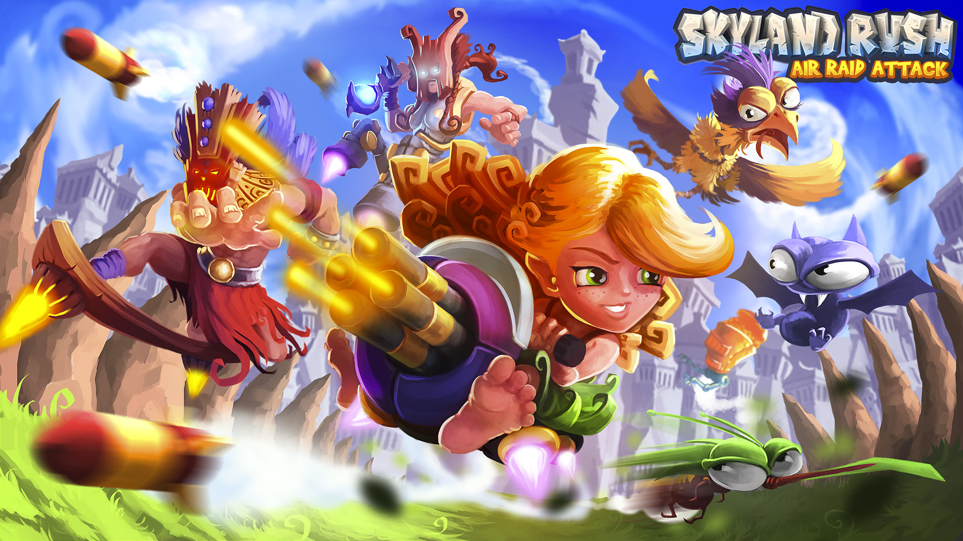 Skyland Rush - Air Raid Attack screenshot thumbnail video