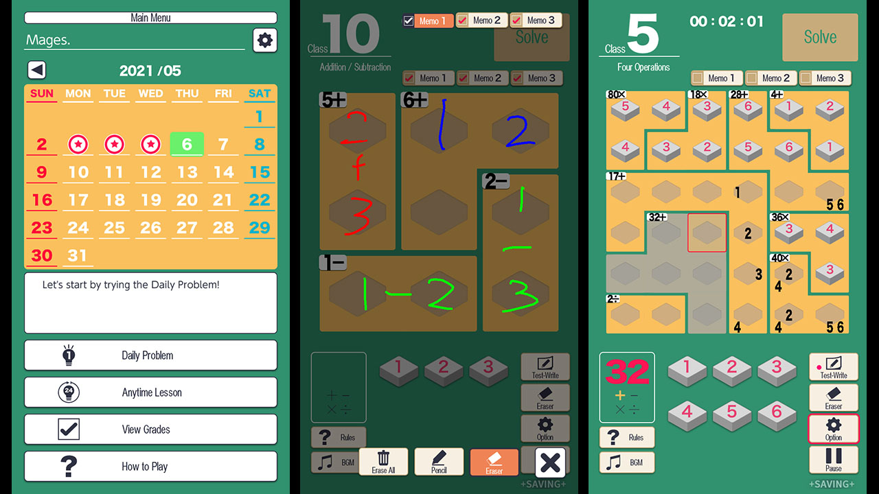MMC KENKEN - The World's Most Exciting Math and Logic Puzzle screenshot screenshot 1