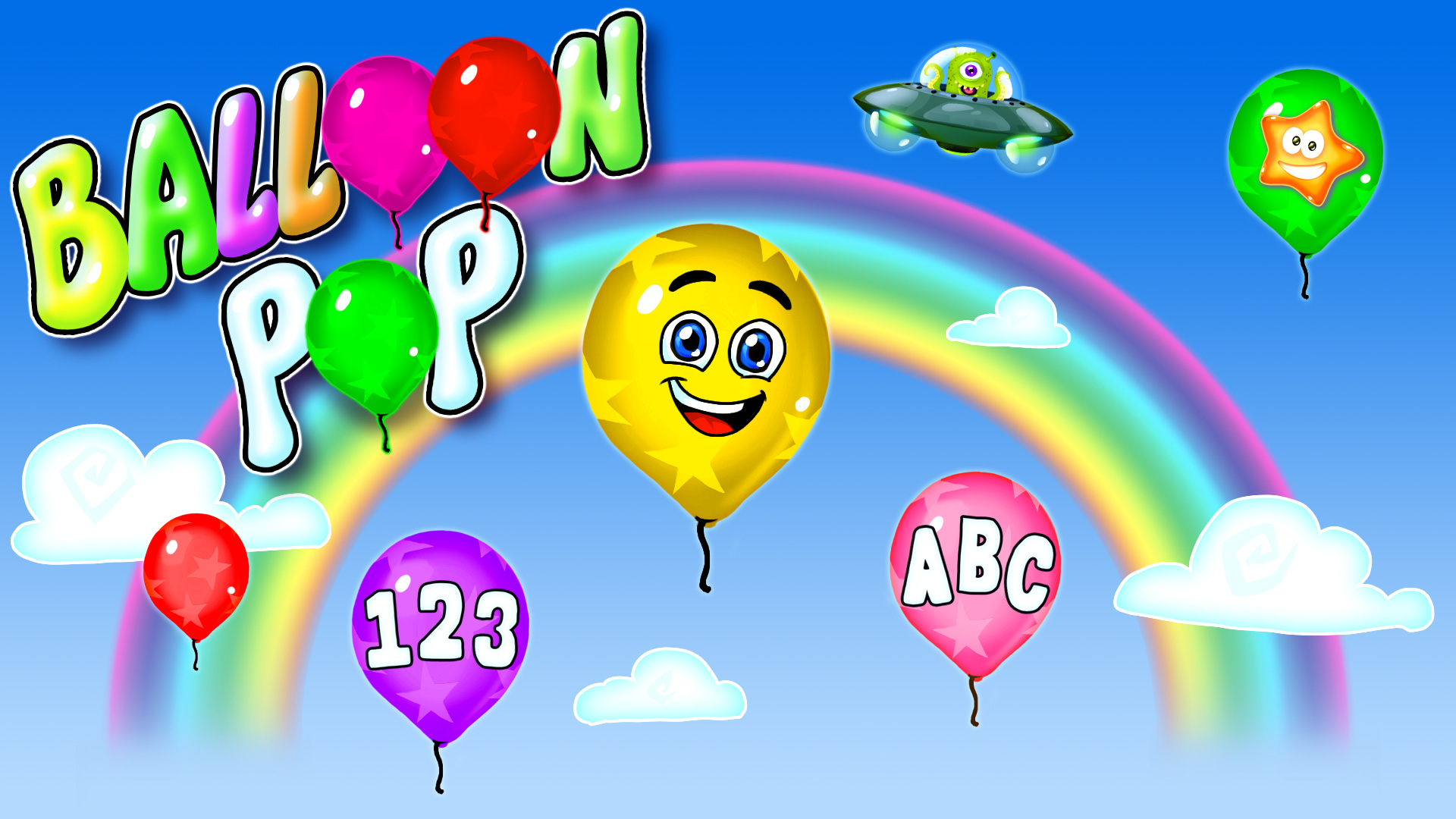 balloon pop - learning letters, numbers, colors, game for kids vertical card thumbnail