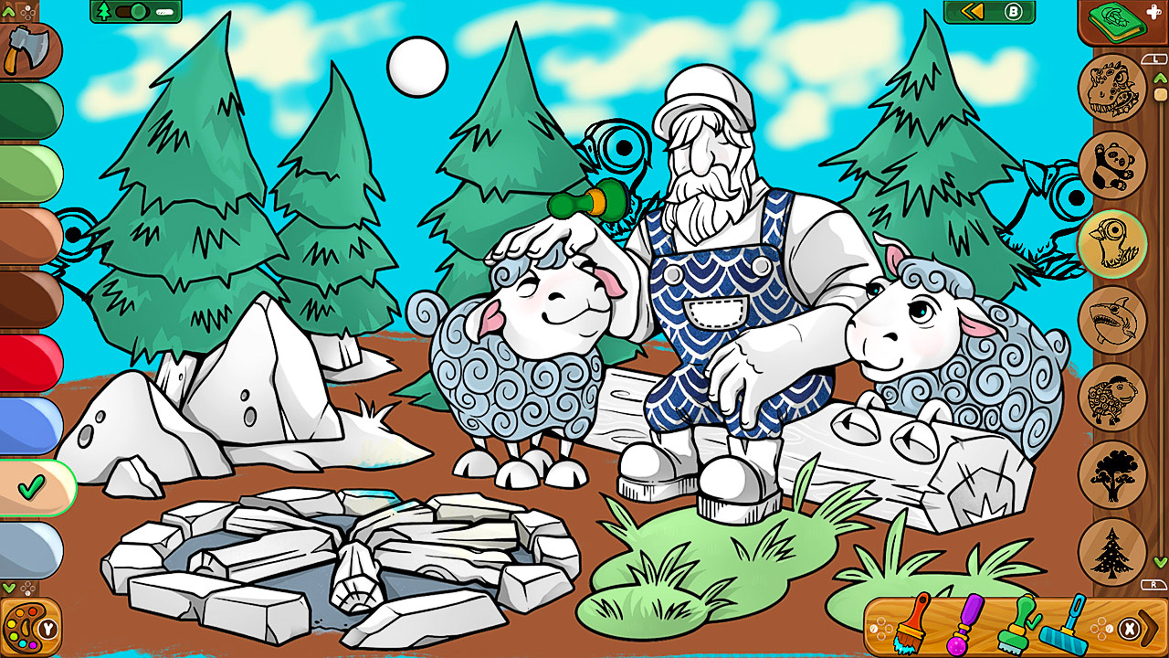 Coloring Pages: Lumberhill Tales screenshot screenshot 2