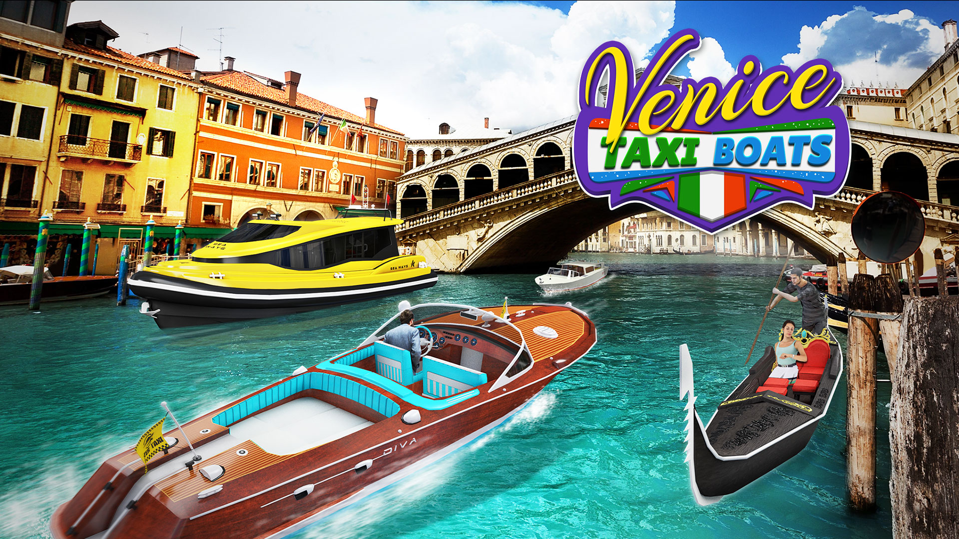 Venice Taxi Boats screenshot thumbnail video