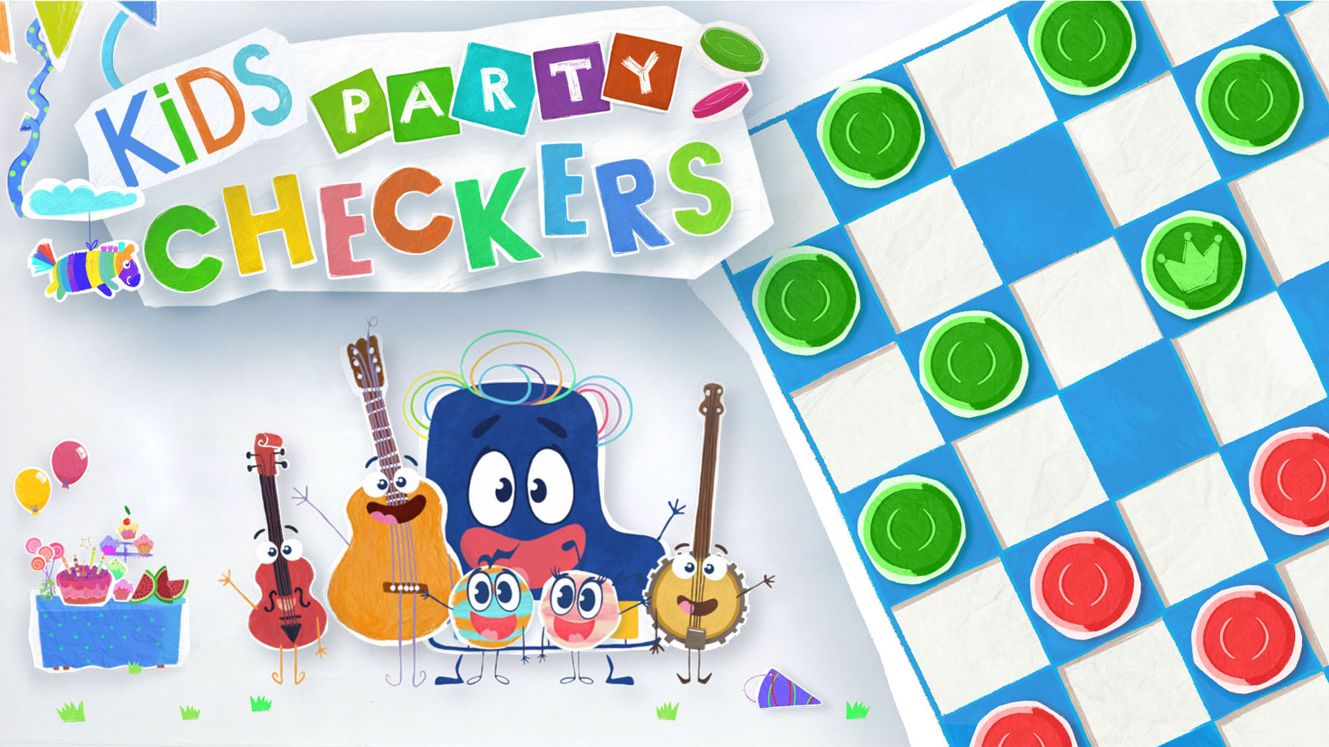 Kids Party Checkers screenshot thumbnail video