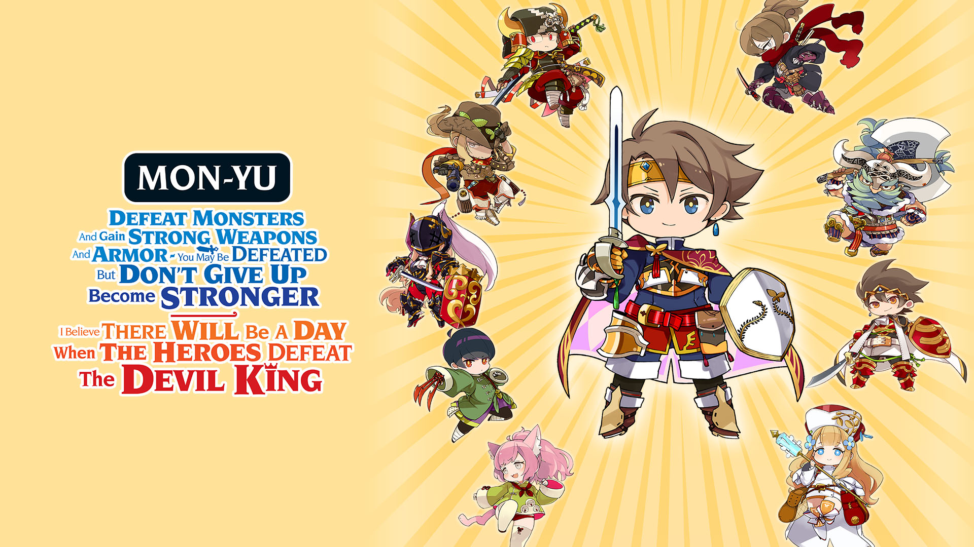 Mon-Yu: Defeat Monsters And Gain Strong Weapons And Armor. You May Be Defeated, But Don't Give Up. Become Stronger. I Believe There Will Be A Day When The Heroes Defeat The Devil King. screenshot thumbnail video