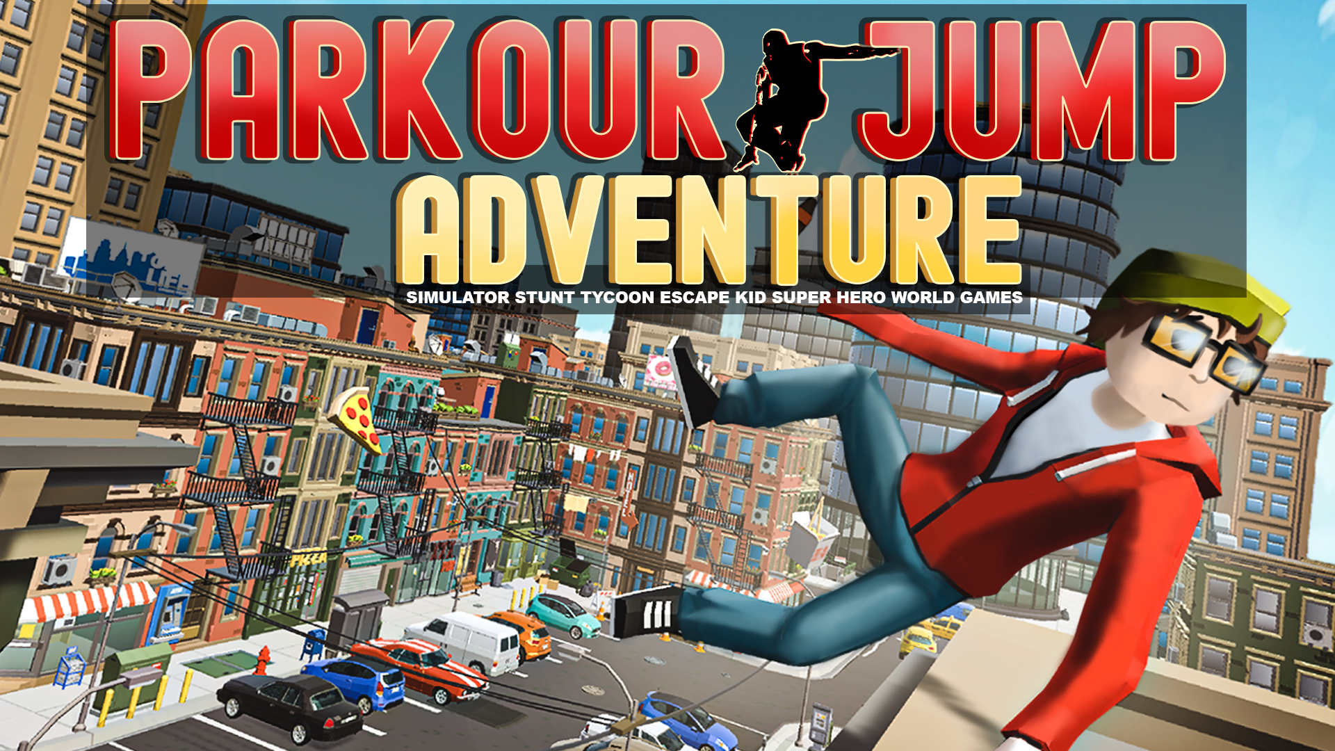 Parkour Jump Adventure - Simulator Stunt Tycoon Escape Kid Super Hero World Games screenshot thumbnail video