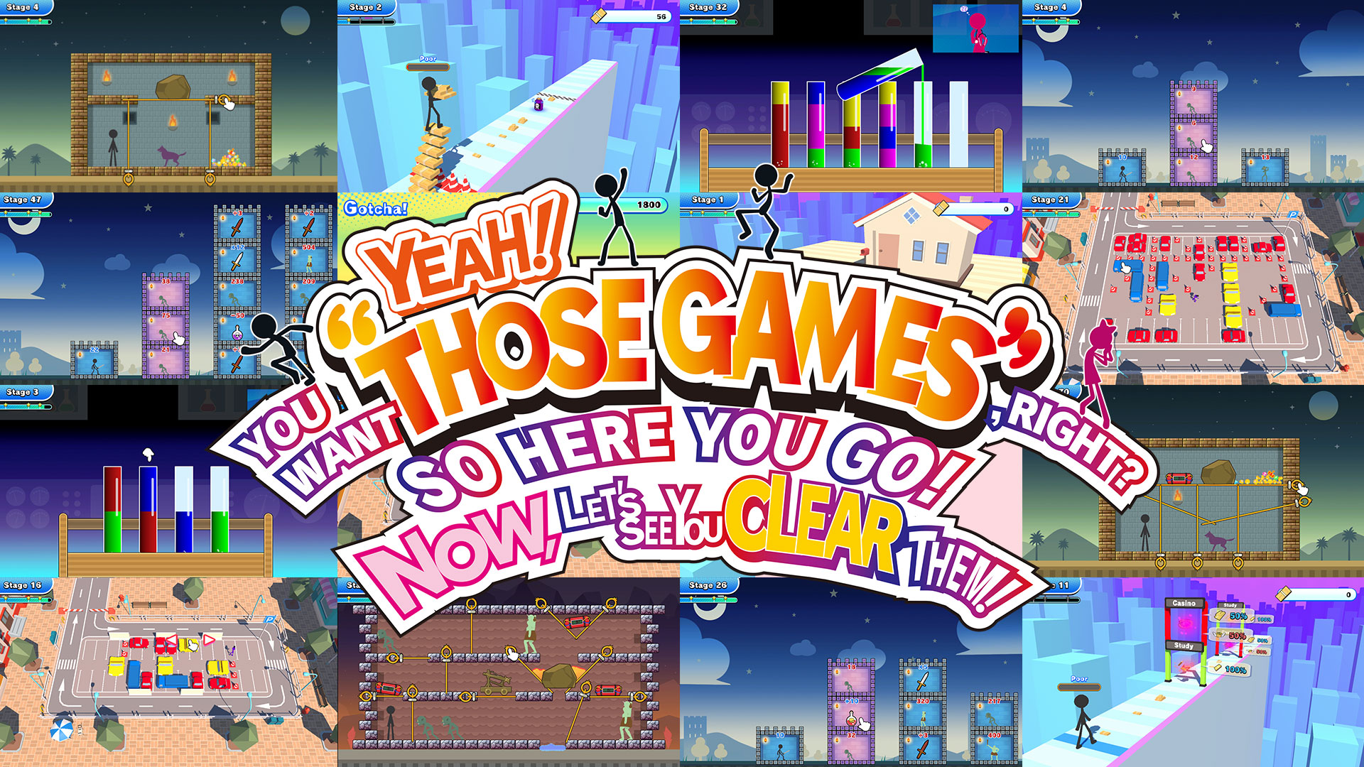 YEAH! YOU WANT "THOSE GAMES," RIGHT? SO HERE YOU GO! NOW, LET'S SEE YOU CLEAR THEM! screenshot thumbnail video