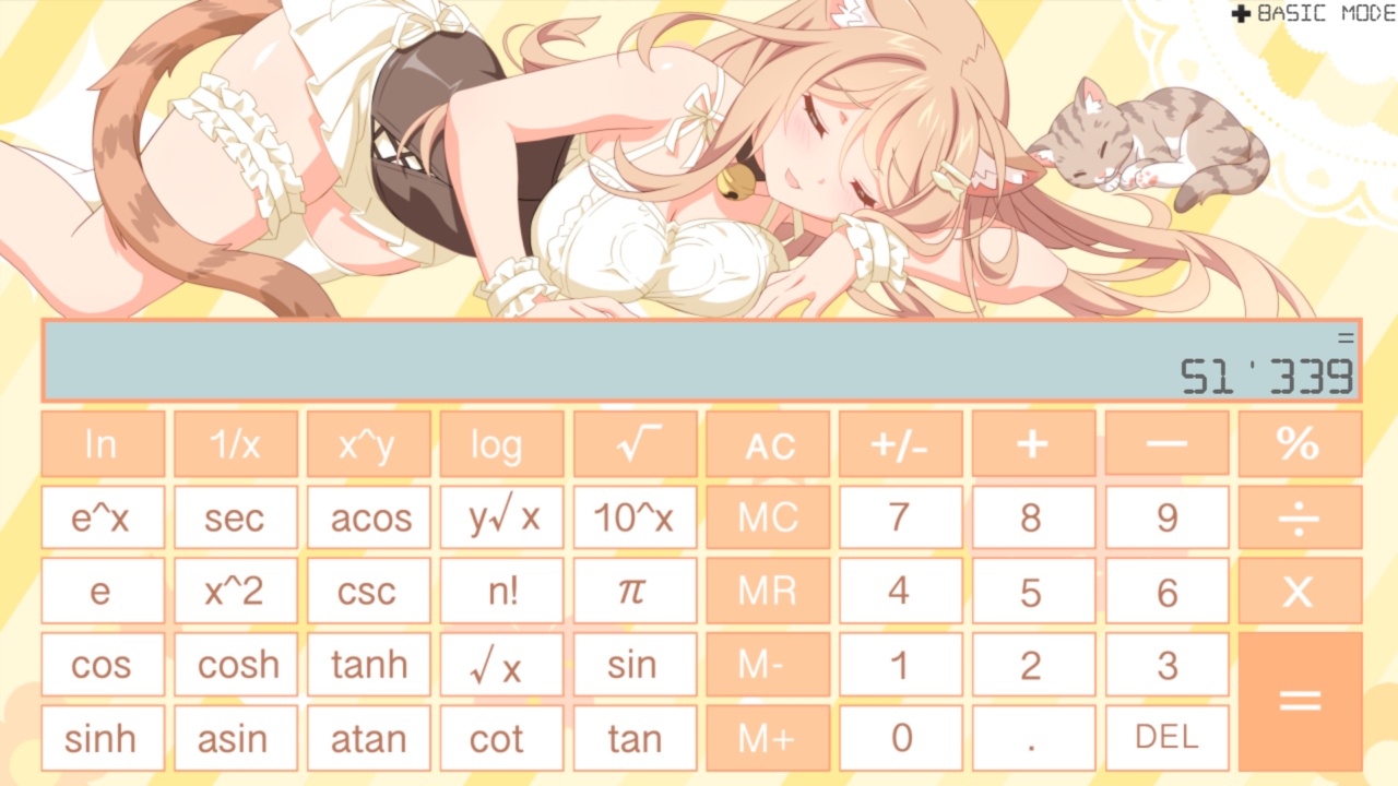 Sakura Neko Calculator screenshot screenshot 3