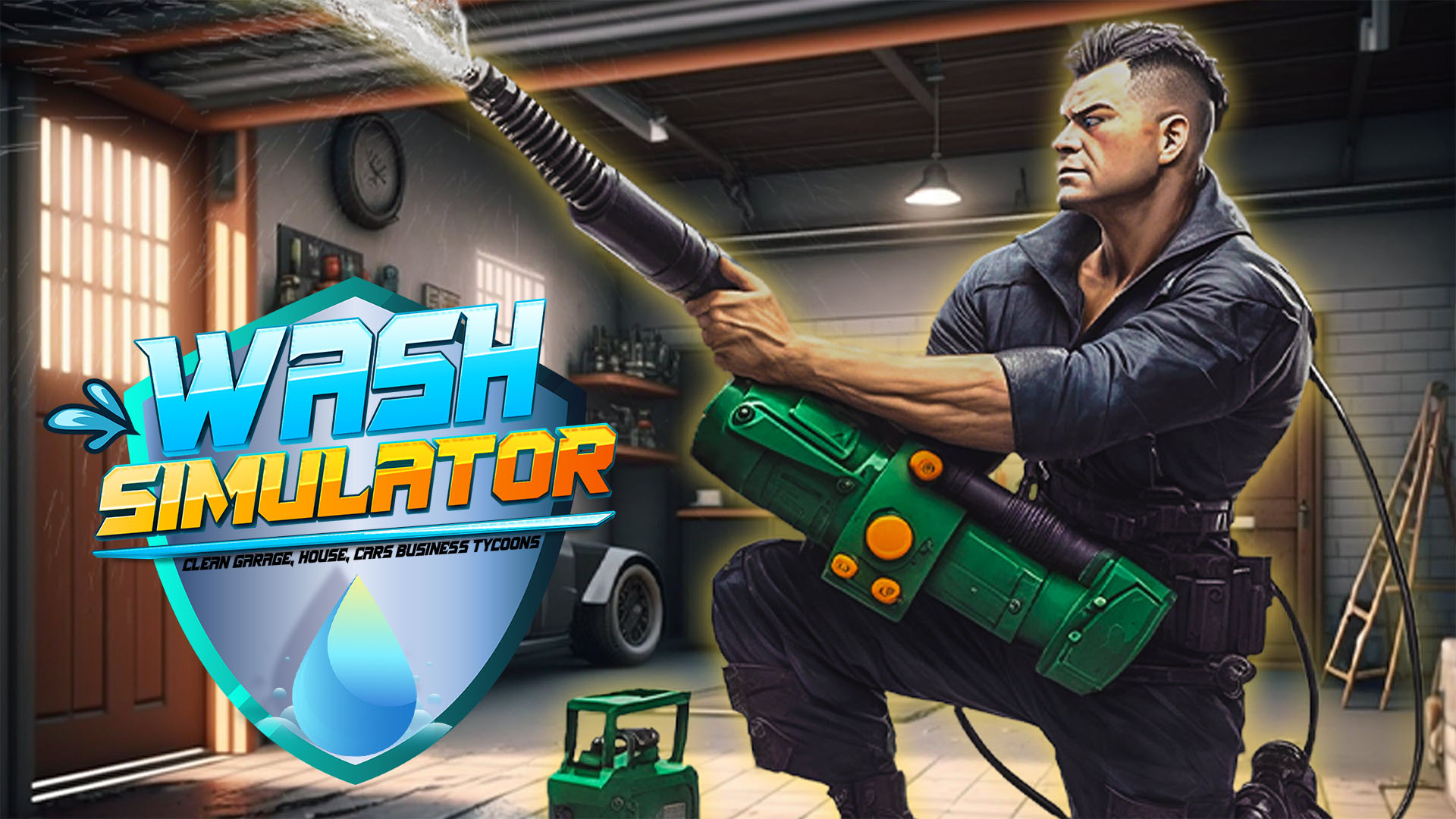 Wash Simulator - Clean Garage, House, Cars Business Tycoons screenshot thumbnail video