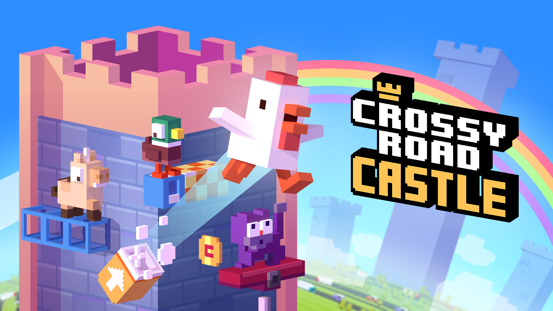 Crossy Road Castle screenshot thumbnail video