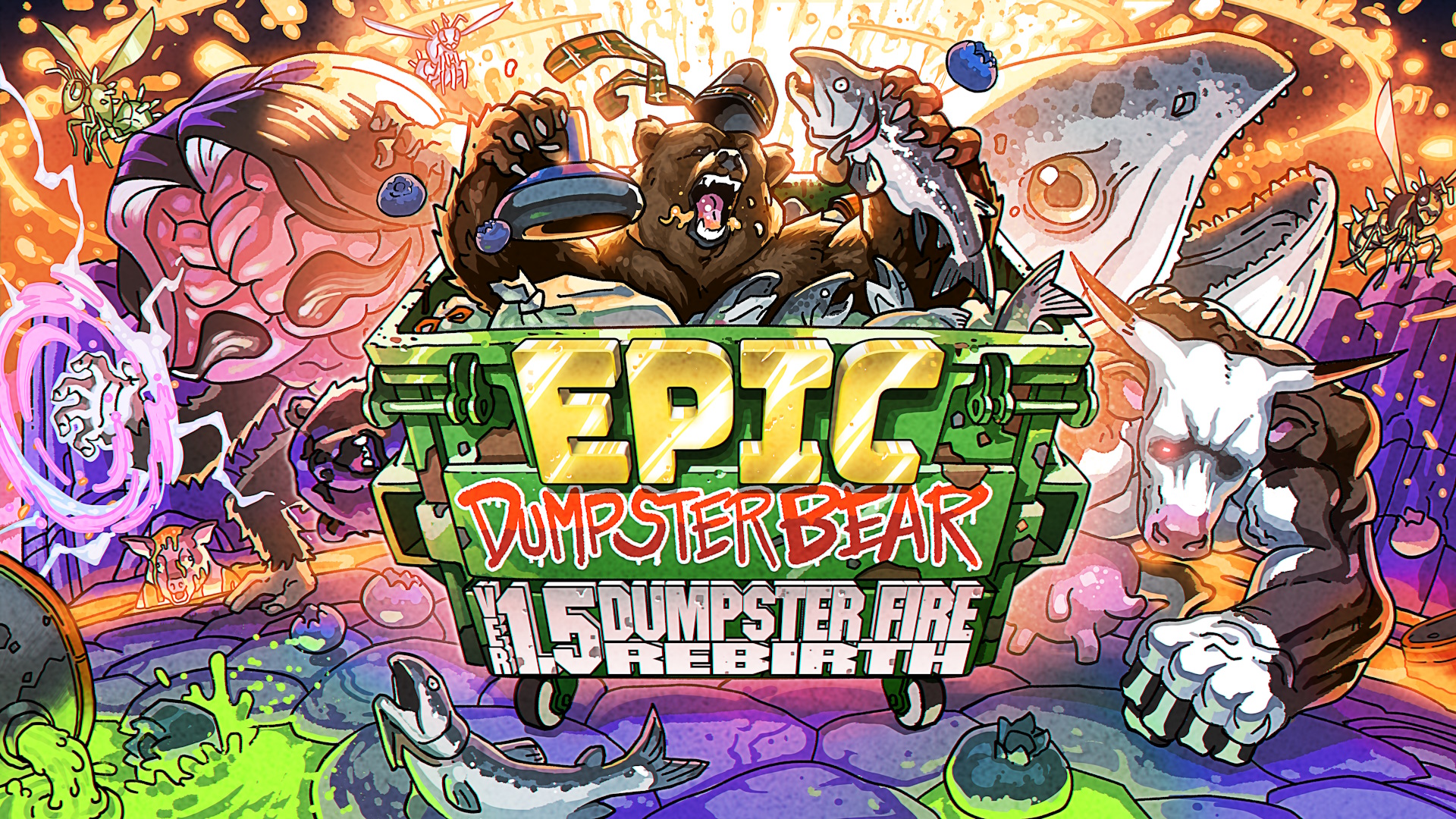 Epic Dumpster Bear 1.5 DX: Dumpster Fire Rebirth screenshot thumbnail video