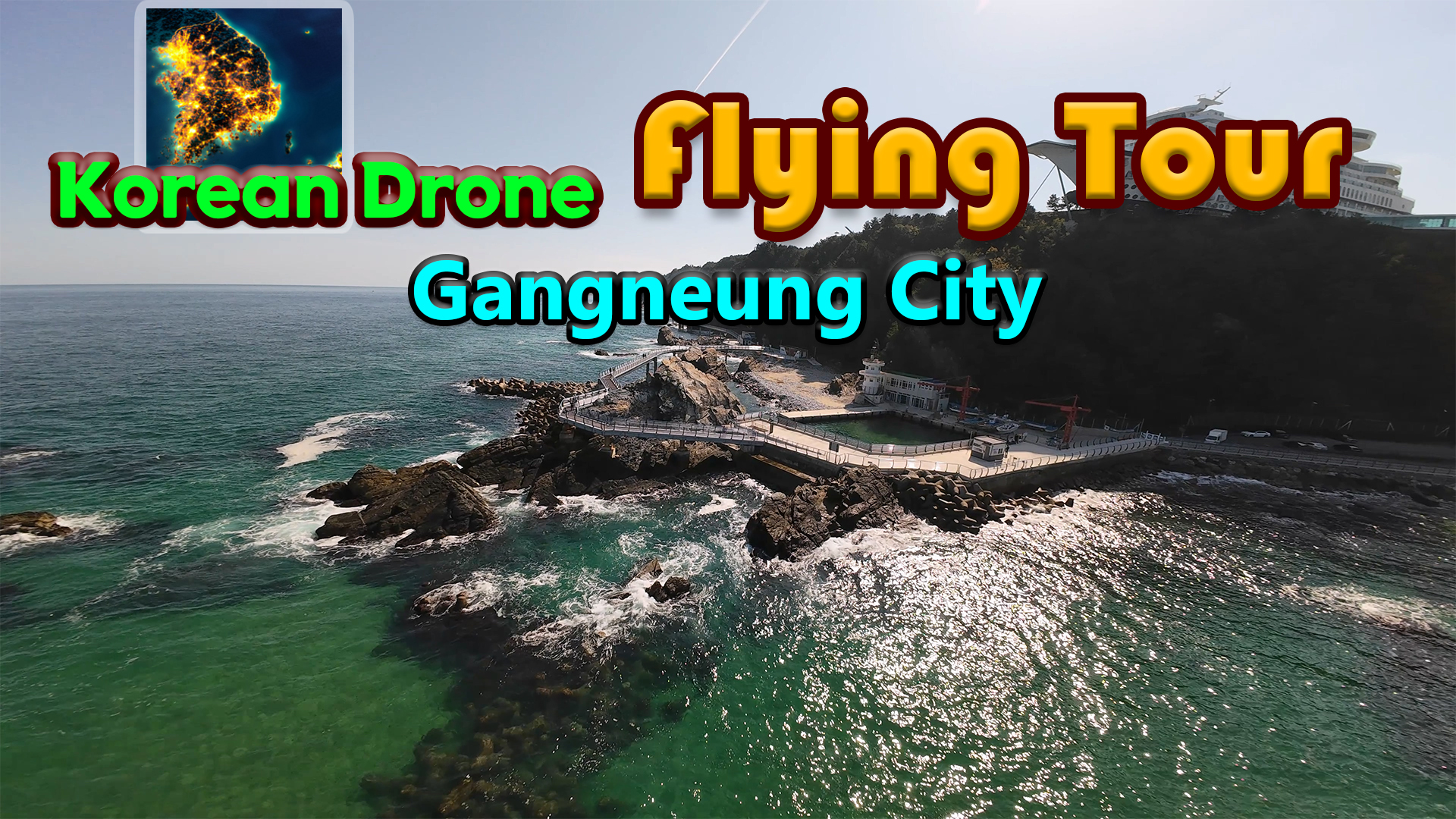 Korean Drone Flying Tour Gangneung City screenshot thumbnail video