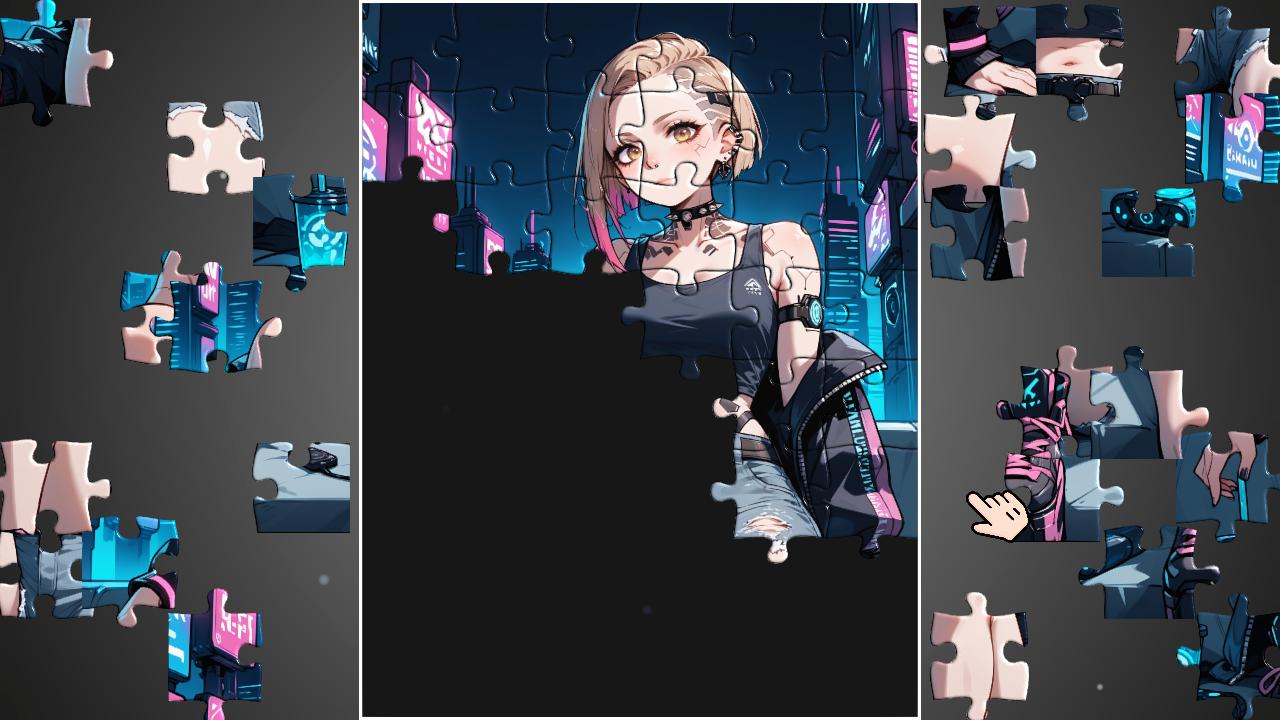 Hentai Puzzle: Cyber Girls screenshot screenshot 1