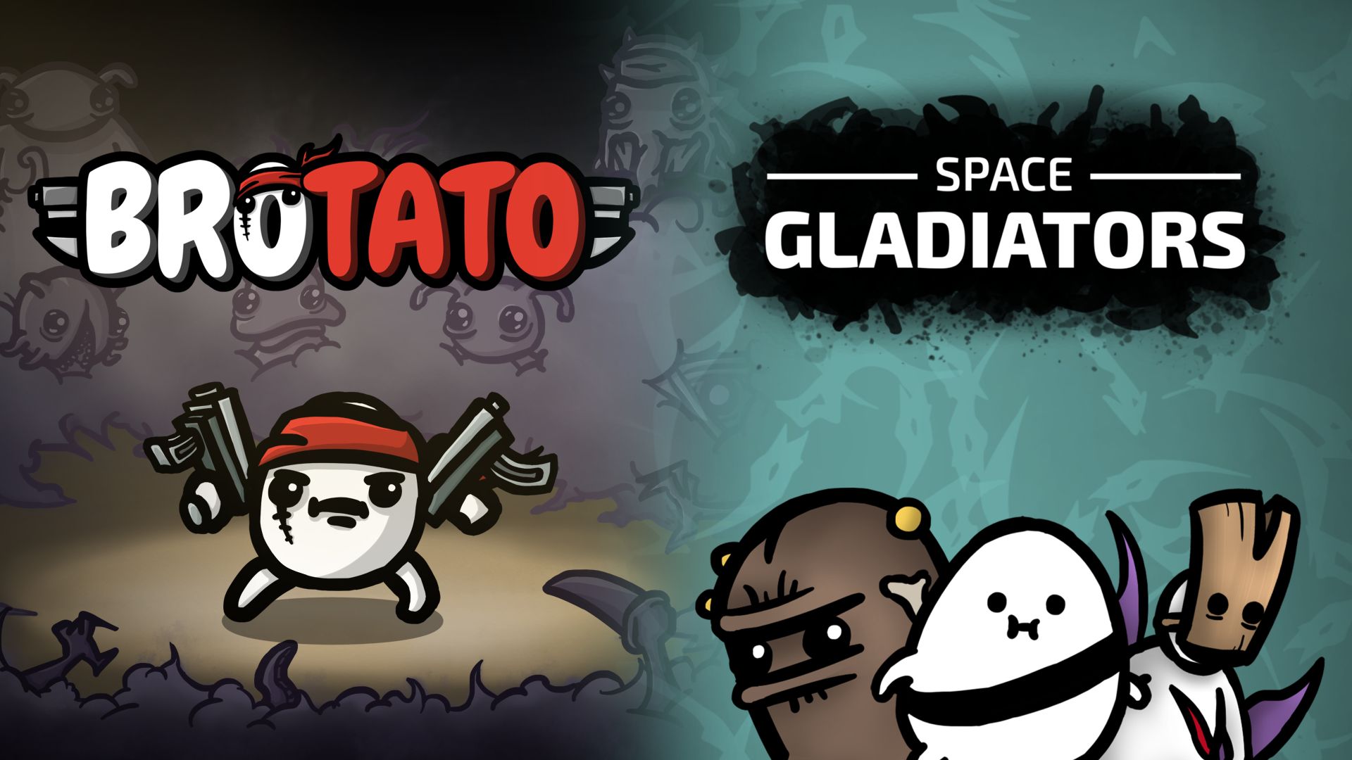 brotato + space gladiators bundle vertical card thumbnail