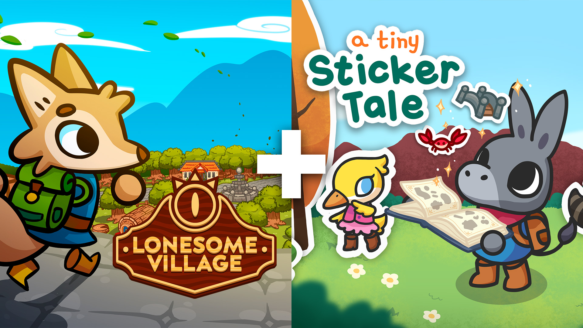 lonesome village + a tiny sticker tale bundle vertical card thumbnail