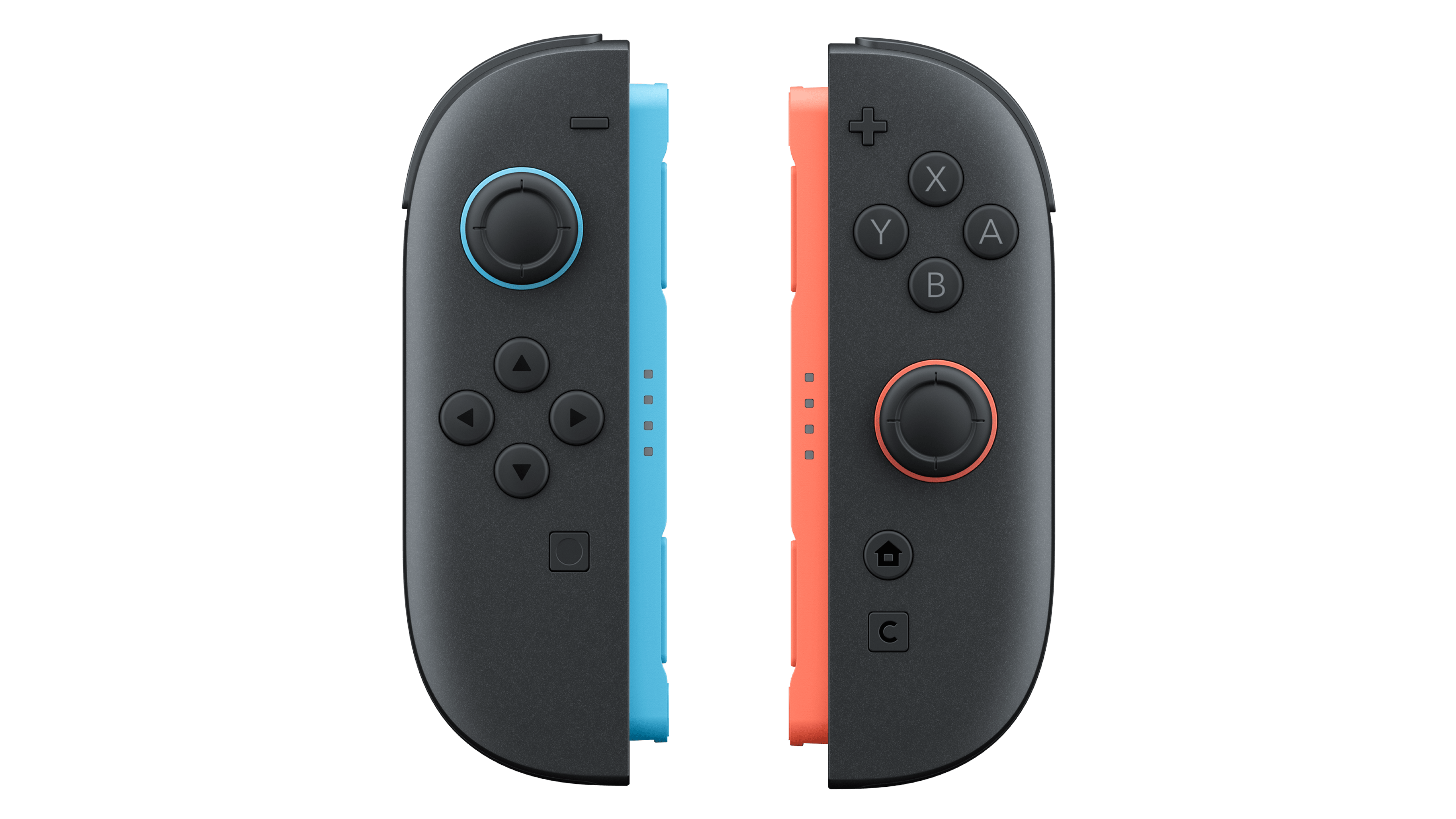 Nintendo switch 2 joy-con 2 kontrolerja light blue in light red sprednji pogled