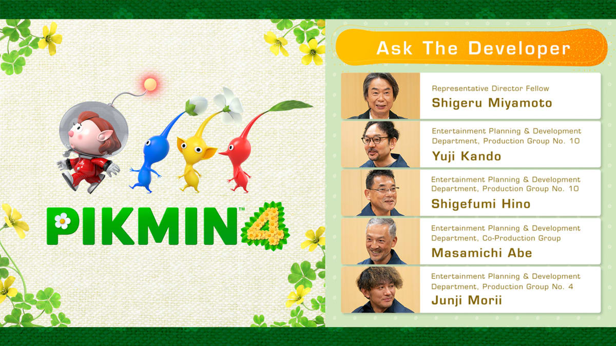 Ask the Developer Vol. 10 Pikmin 4 Part 1 News Nintendo