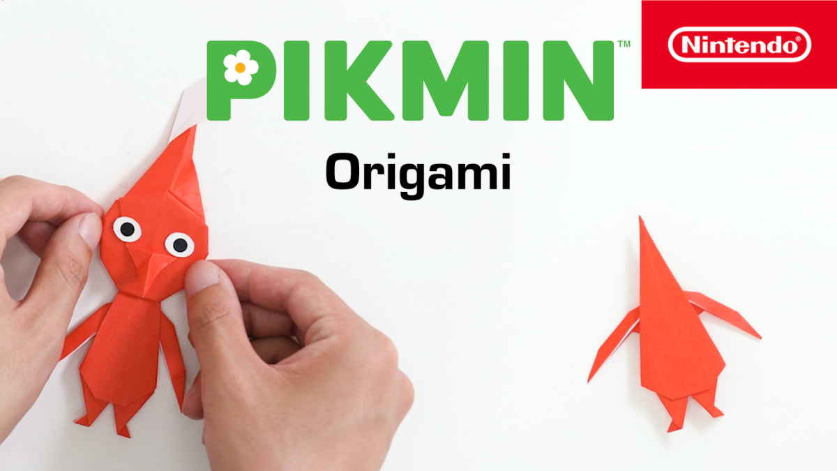 Nintendo Red Pikmin Origami Activity – Instructions, Video