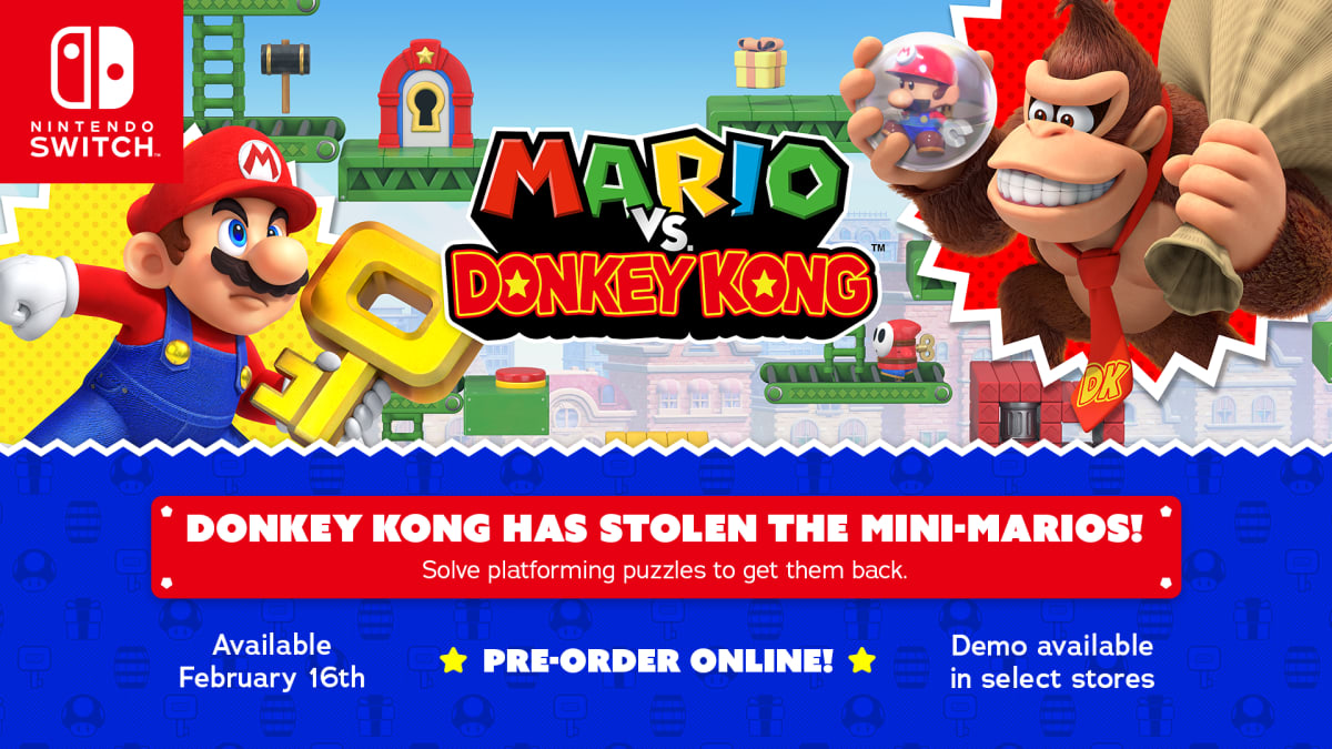 Solve platforming puzzles to get them back with the Mario vs. Donkey Kong  game demo now available at select locations - News - Nintendo Official Site  for Canada