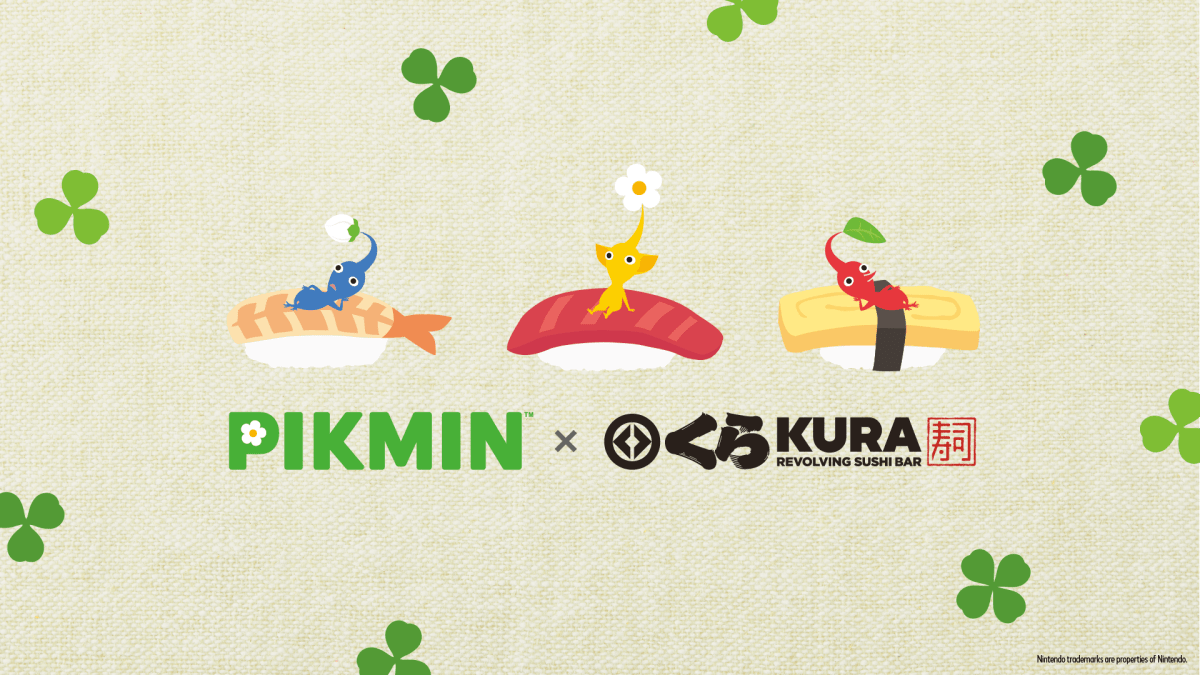 Nintendo's Pikmin franchise lands at Kura Revolving Sushi