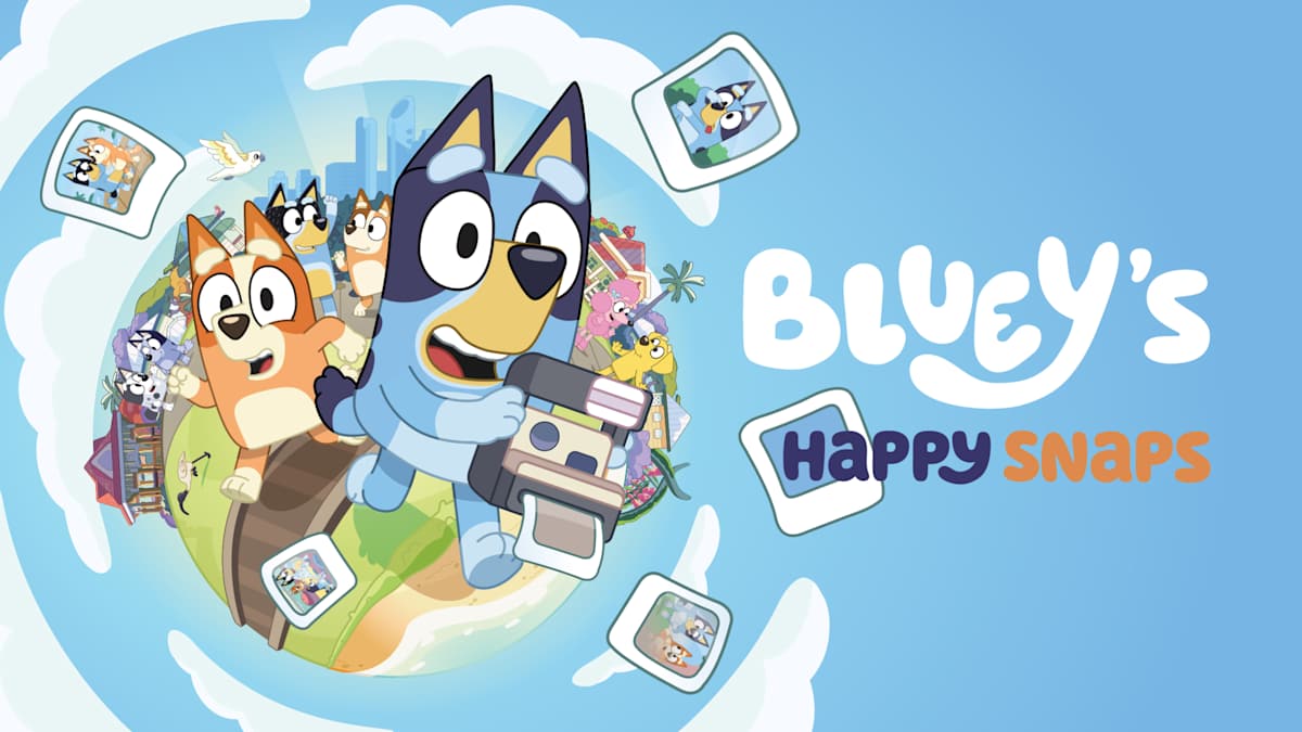 Explore Bluey's world like never before in Bluey’s Happy Snaps, available now!