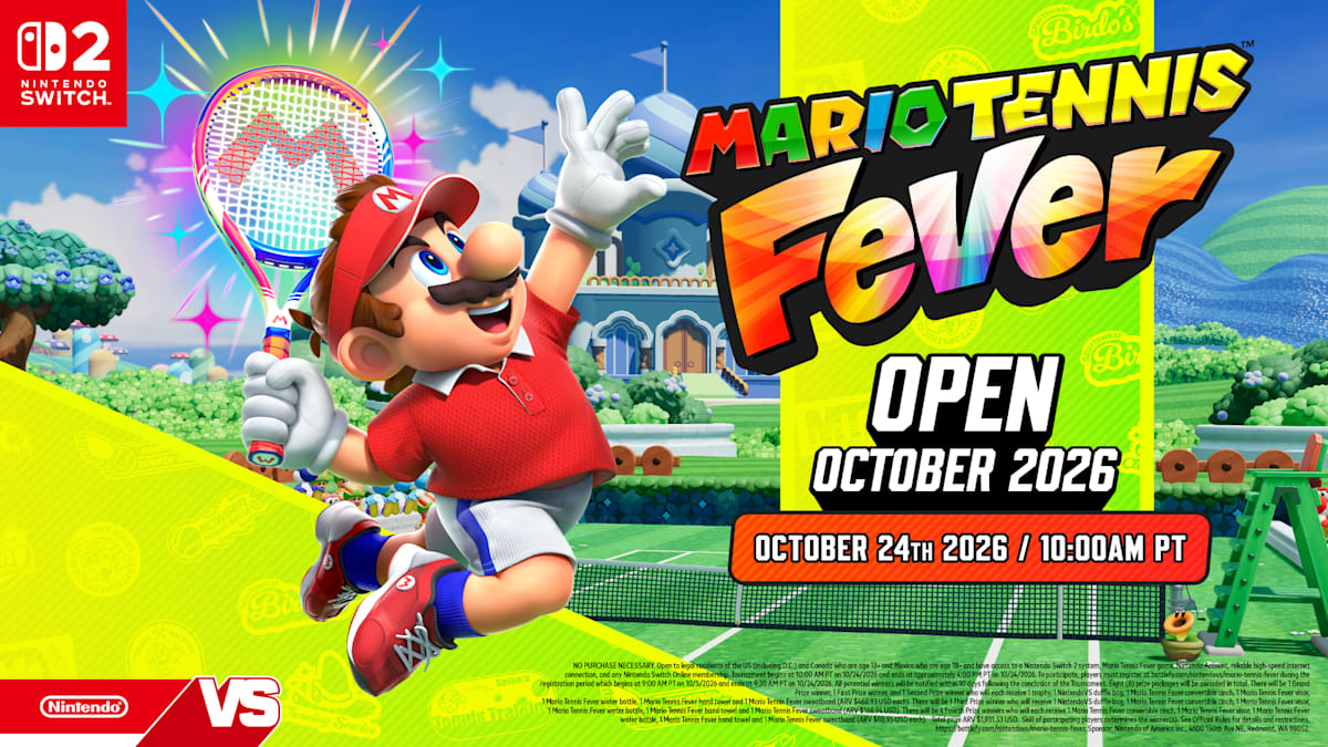 Join the Mario Tennis Fever Open October 2026