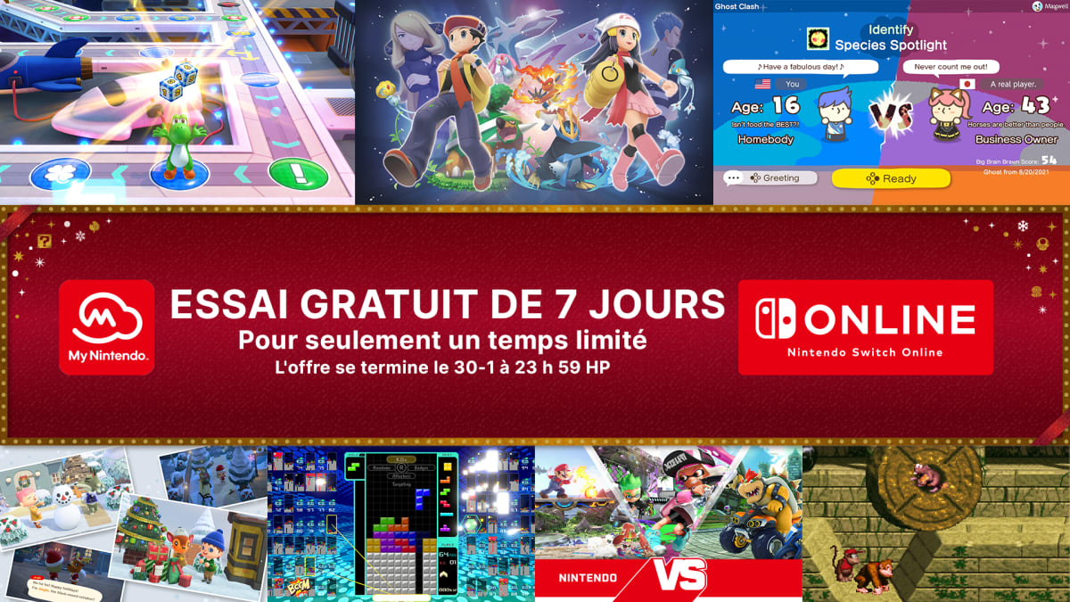 Code Nintendo Switch Online Gratuit 2021 Jouez en ligne avec amis et famille en ce temps des Fêtes avec un essai  gratuit de 7 jours de Nintendo Switch Online! - Nouvelles - Site officiel  Nintendo