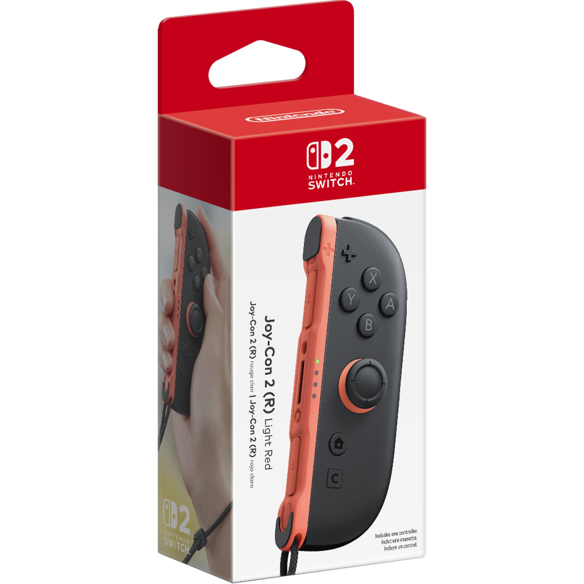 Joy‑Con™ 2 (R) – Light Red for Nintendo Switch 2 - Nintendo 