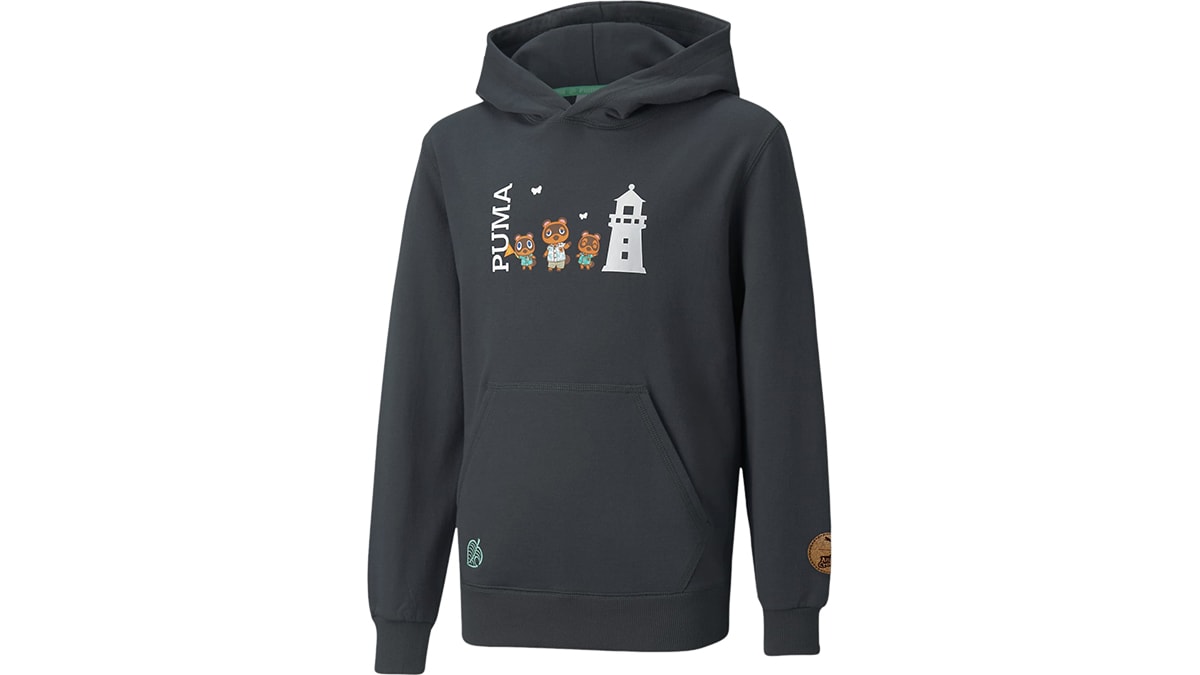 Phantom Black PUMA x Animal Crossing Kids Hoodie Merchandise Nintendo Official Site