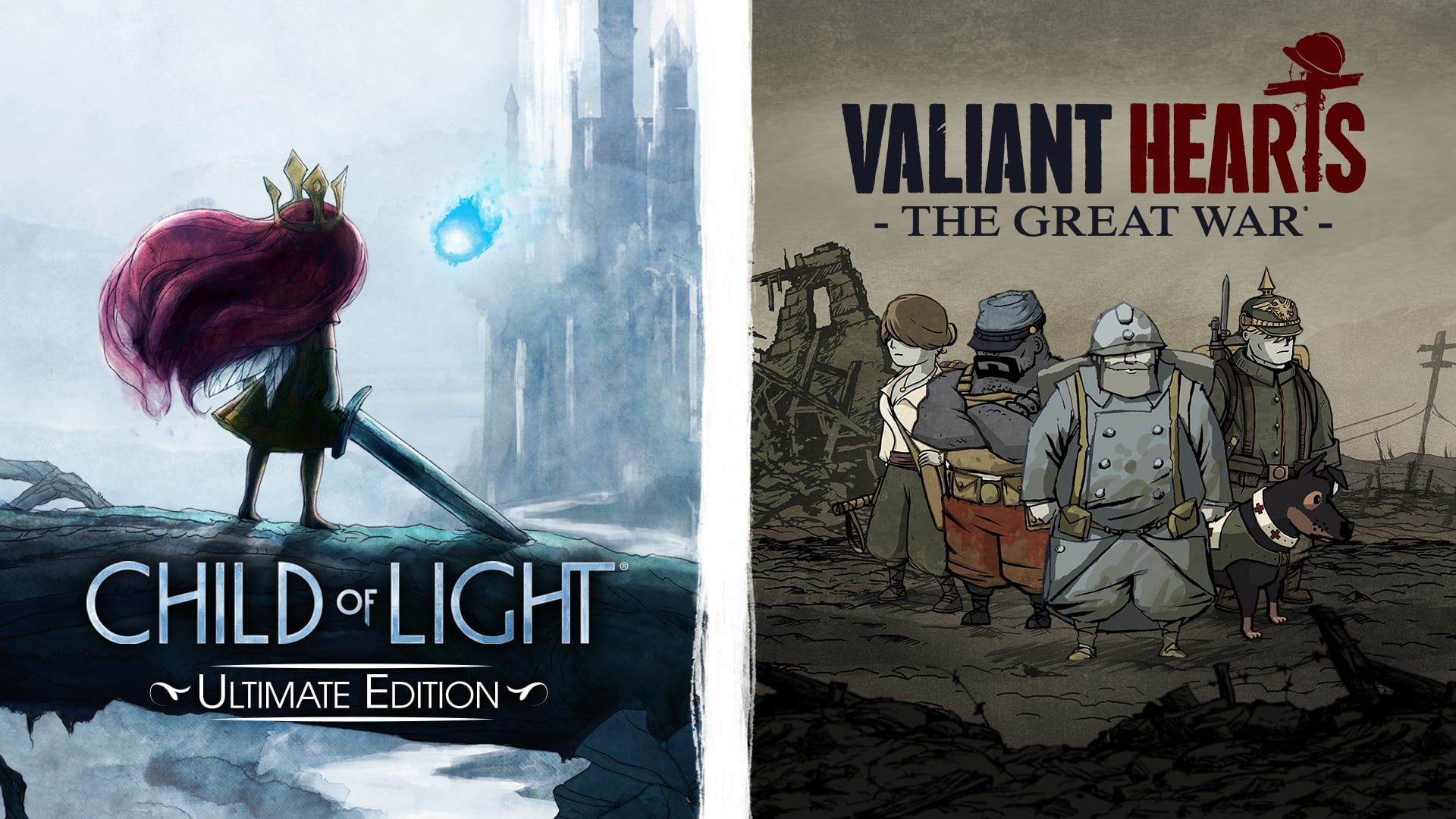 Child of Light Ultimate Edition + Valiant Hearts The top Great War