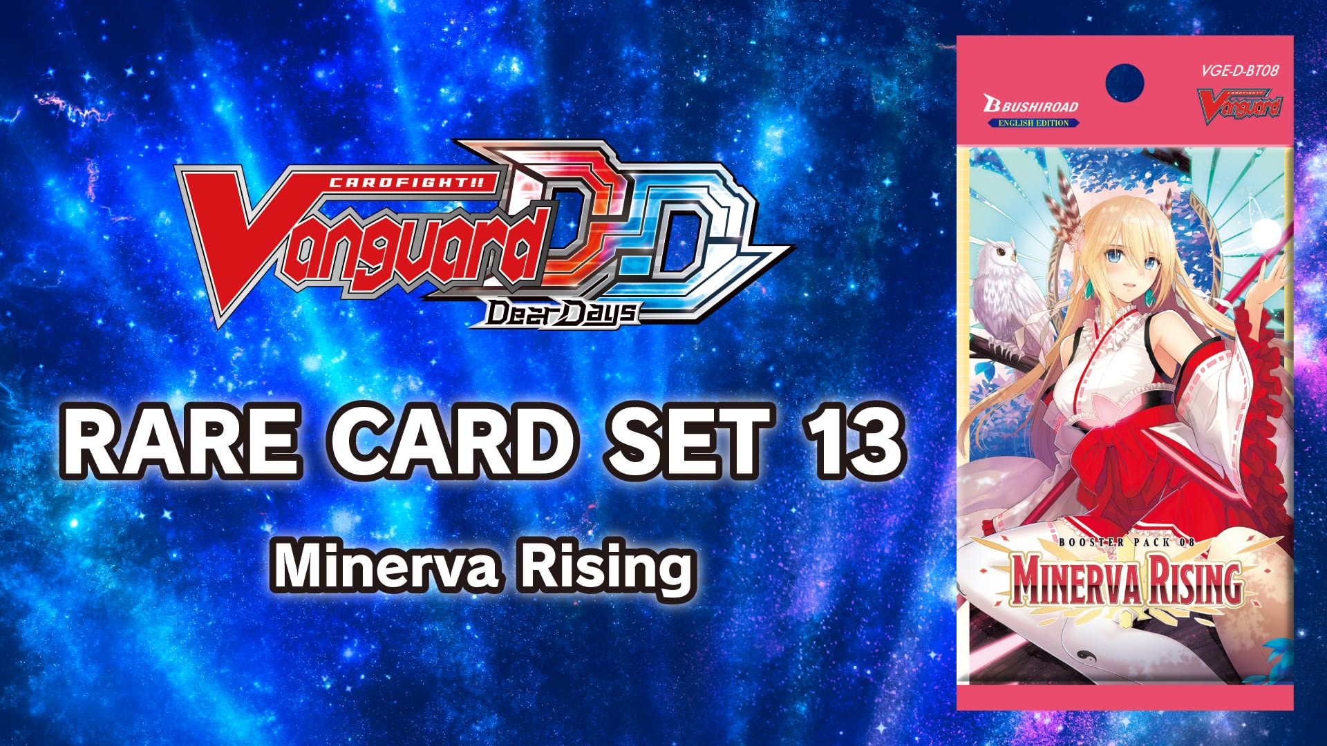 Bushiroad – Vanguard Will+Dress – Booster D-BT08 Minerva Rising – English Version Bushiroad – Vanguard Will+Dress – Booster D-BT08 Minerva Rising – English Version