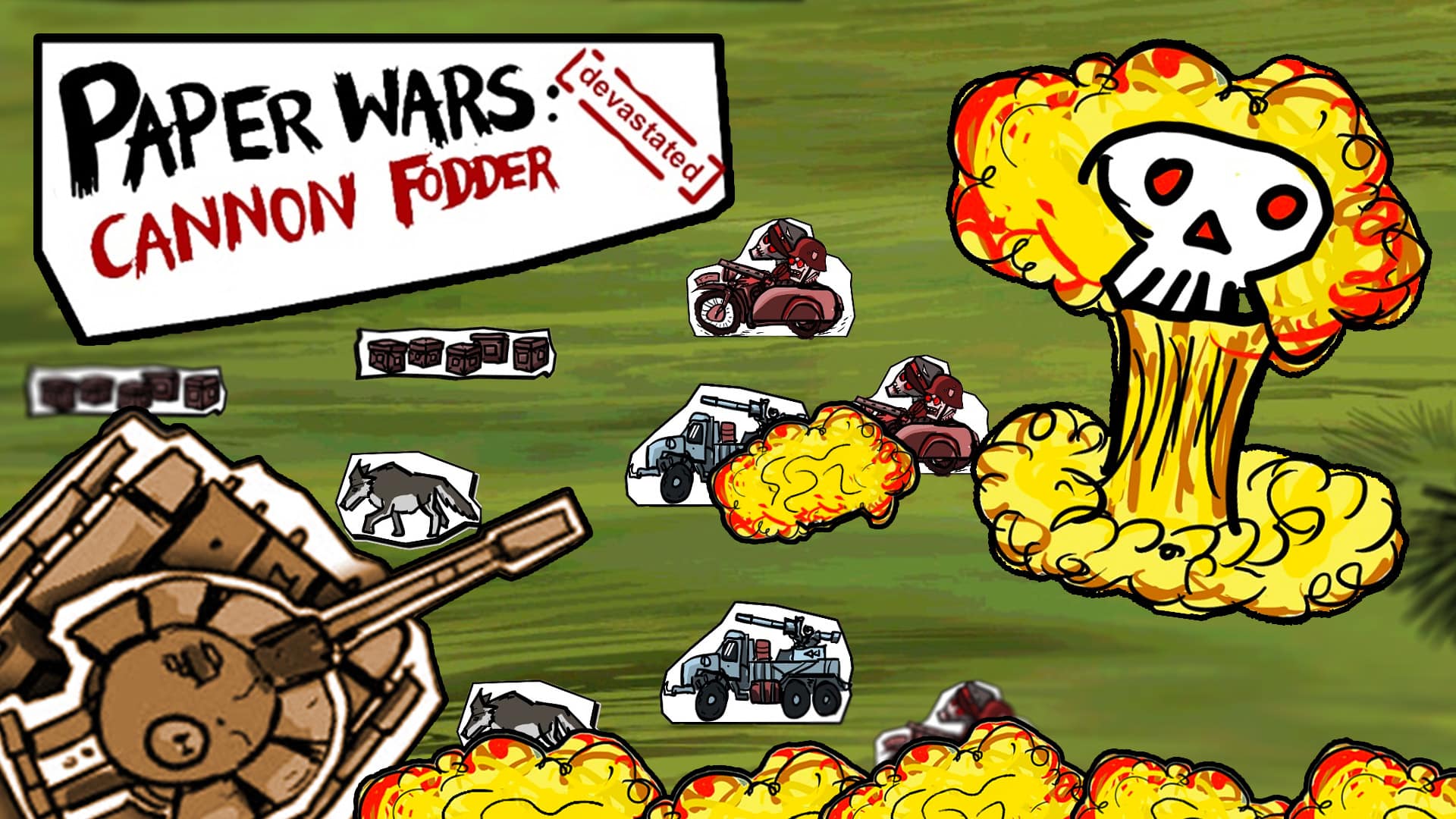 Artwork for Paper Wars: Cannon Fodder Devastated