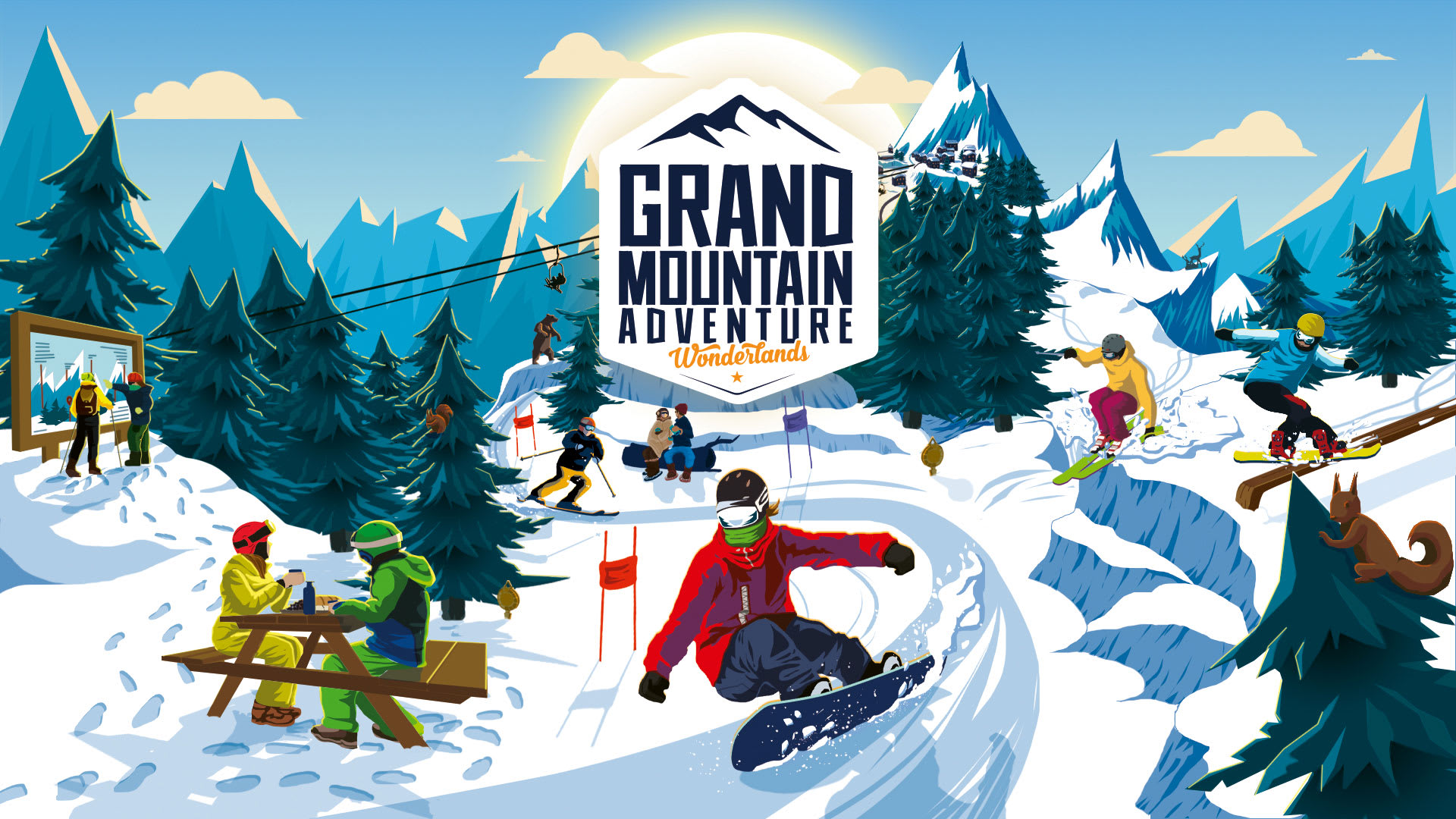 Grand Mountain Adventure: Ski and Snowboard Wonderlands for