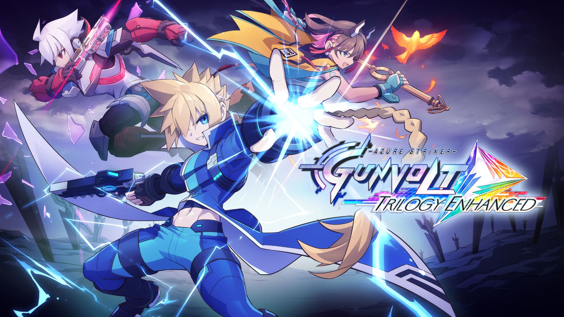 Arte de Azure Striker Gunvolt Trilogy Enhanced