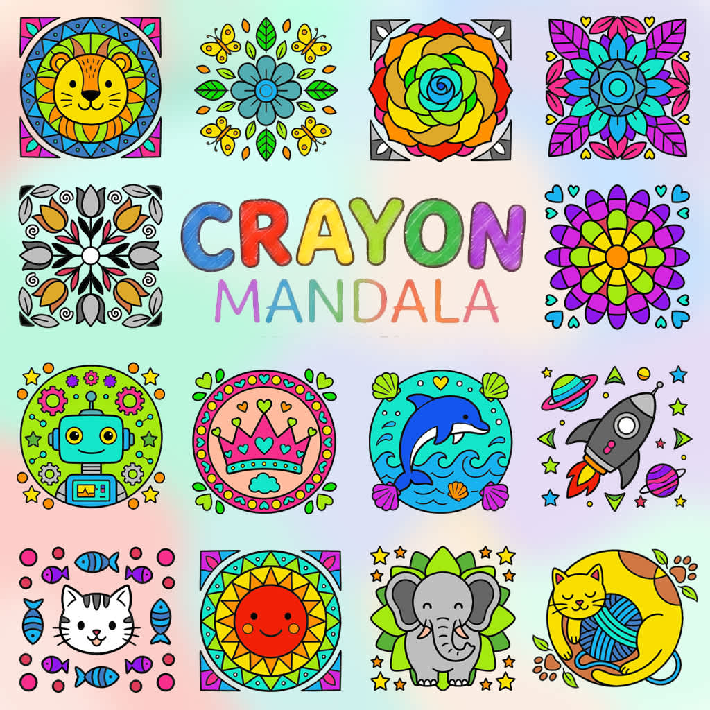 Copertina di CRAYON MANDALA