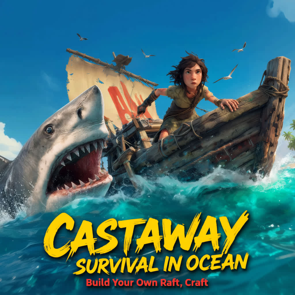 CASTAWAY SURVIVAL IN OCEAN - Build Your Own Raft, Craft icon
