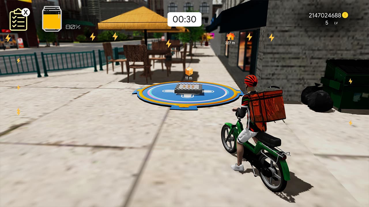Bike Food Delivery Simulator - zrzut ekranu 1