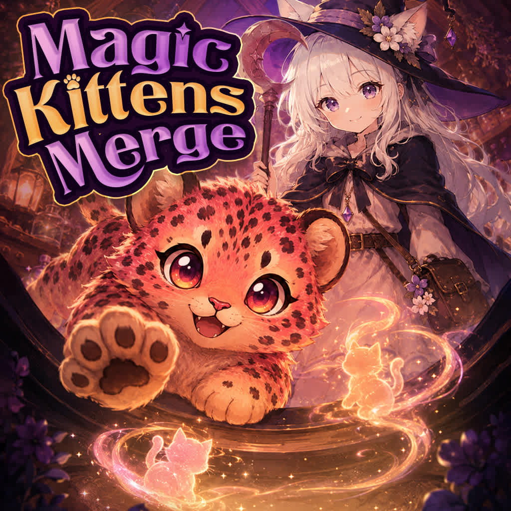Okładka gry Magic Kittens Merge na Nintendo Switch