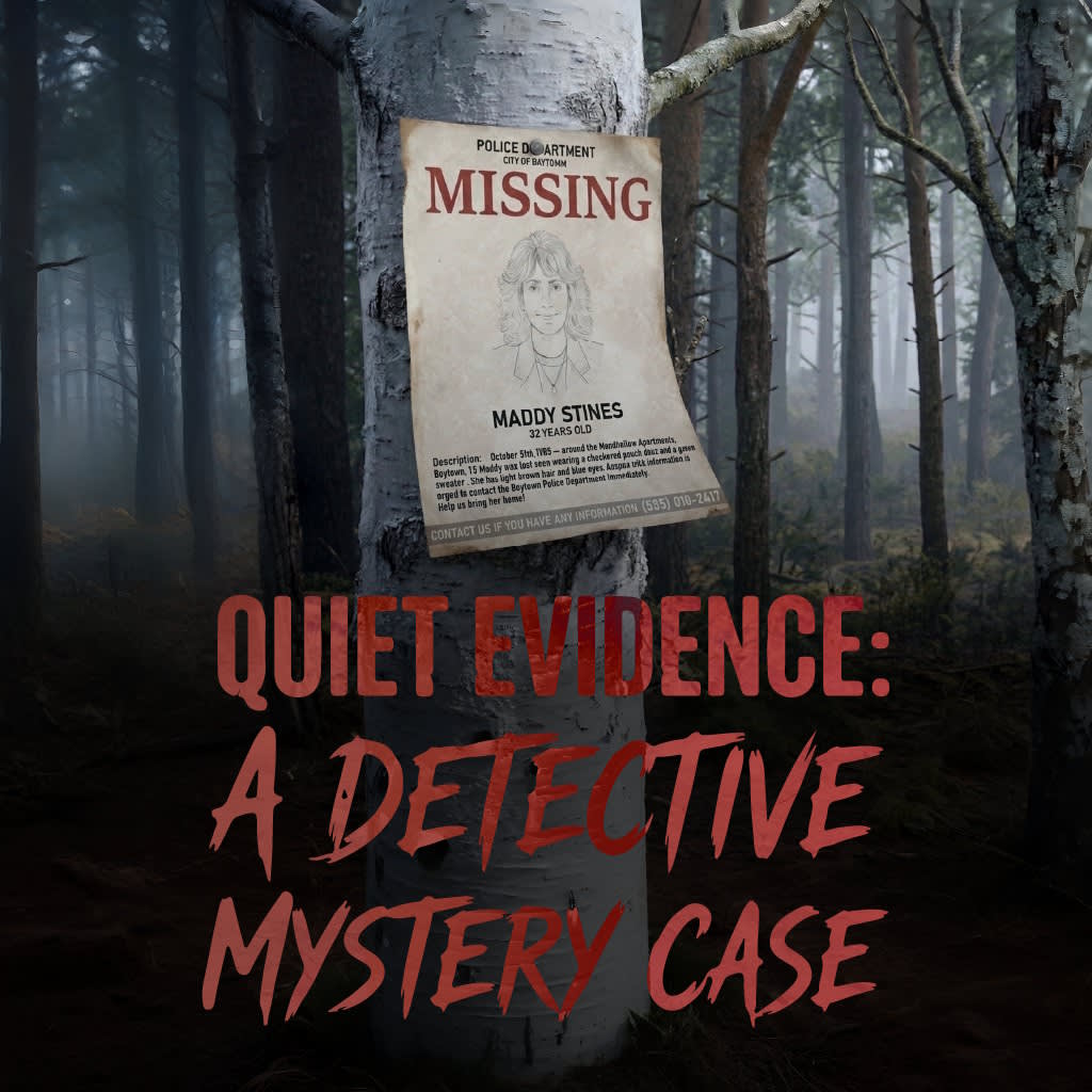 Okładka gry Quiet Evidence: A Detective Mystery Case na Nintendo Switch