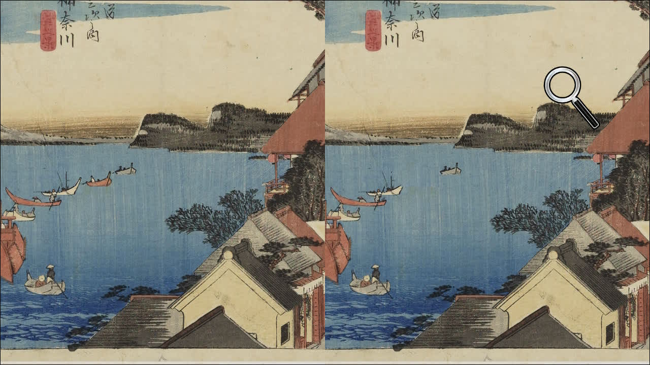 Spot the Difference Ukiyo-e: Fifty-Three Stations of the Tōkaidō - zrzut ekranu 2